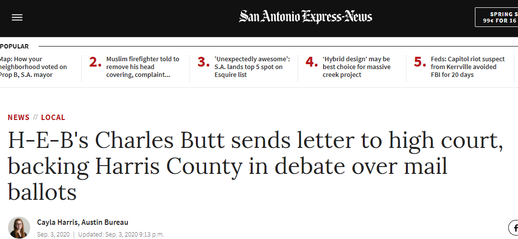 Because heaven forbid we have common sense vote security in Texas