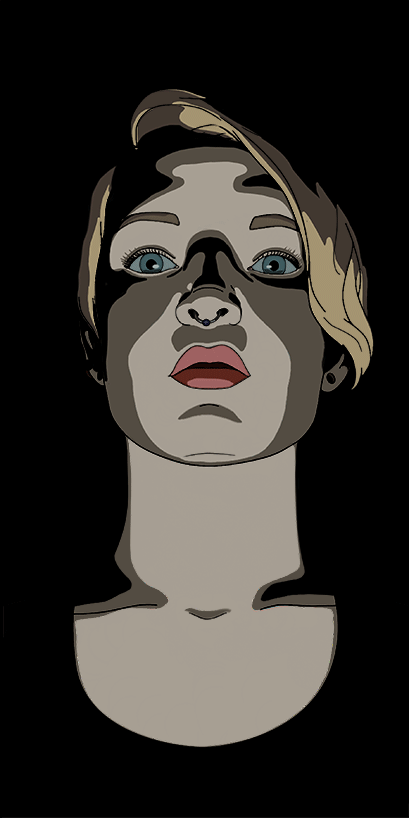 Self Portrait Gif, Lighting Study