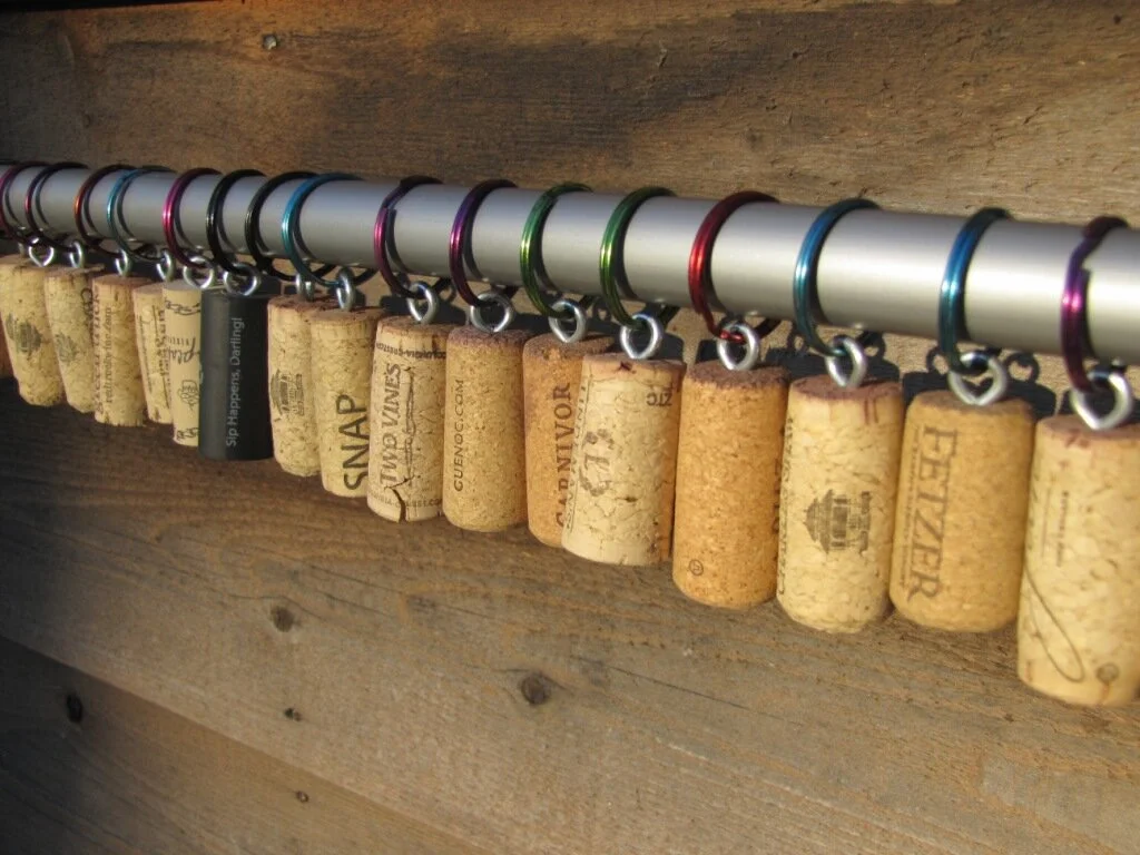 Wine Cork Keychain
