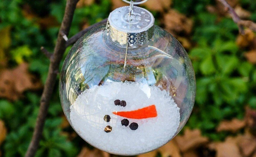 Melted Snowman Ornament