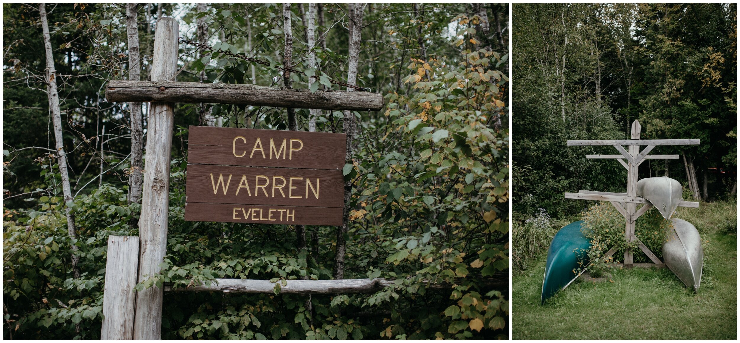 Camp Warren Eveleth Minnesota wedding
