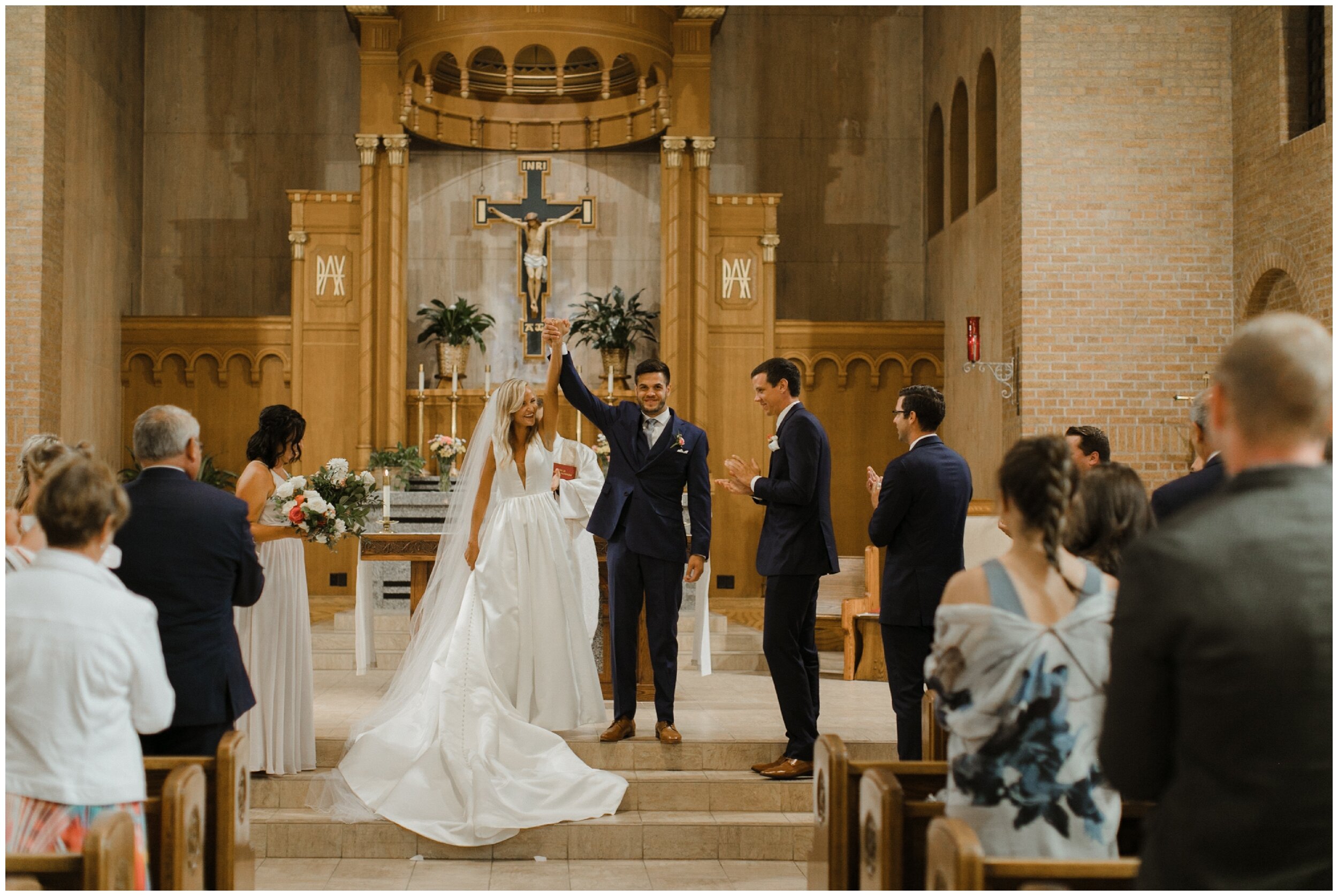Traditional catholic wedding ceremony in Brainerd Minnesota