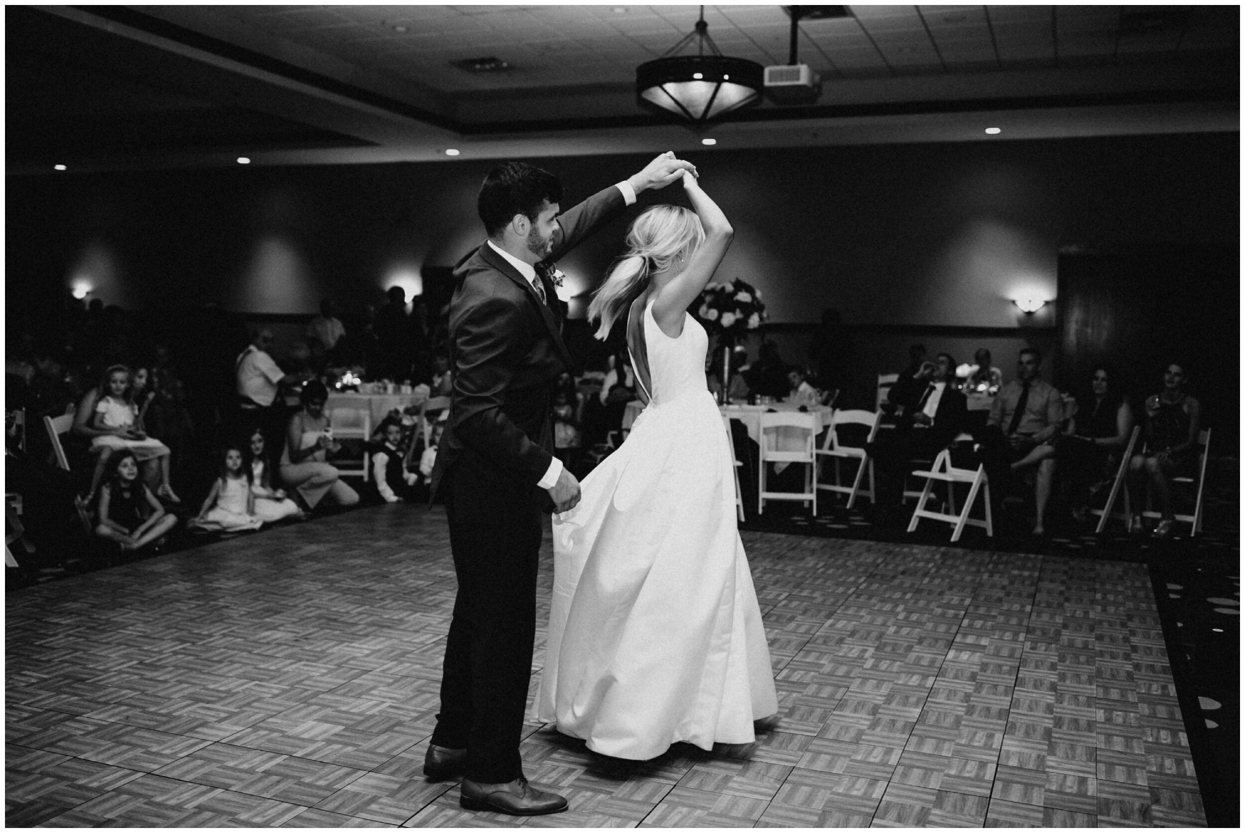 Bride and groom wedding dance at Grand View Lodge