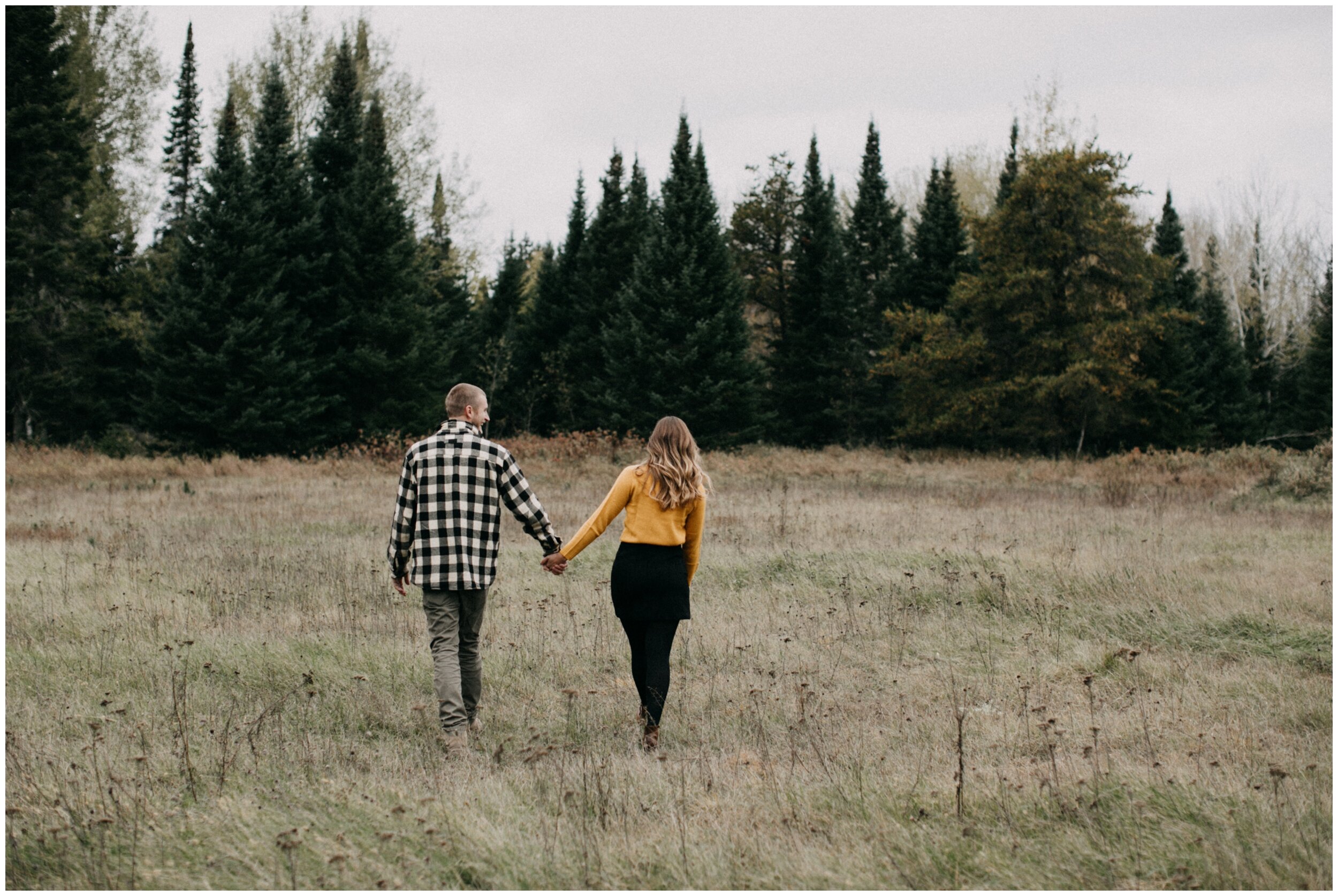 Northern Minnesota engagement session in the woods