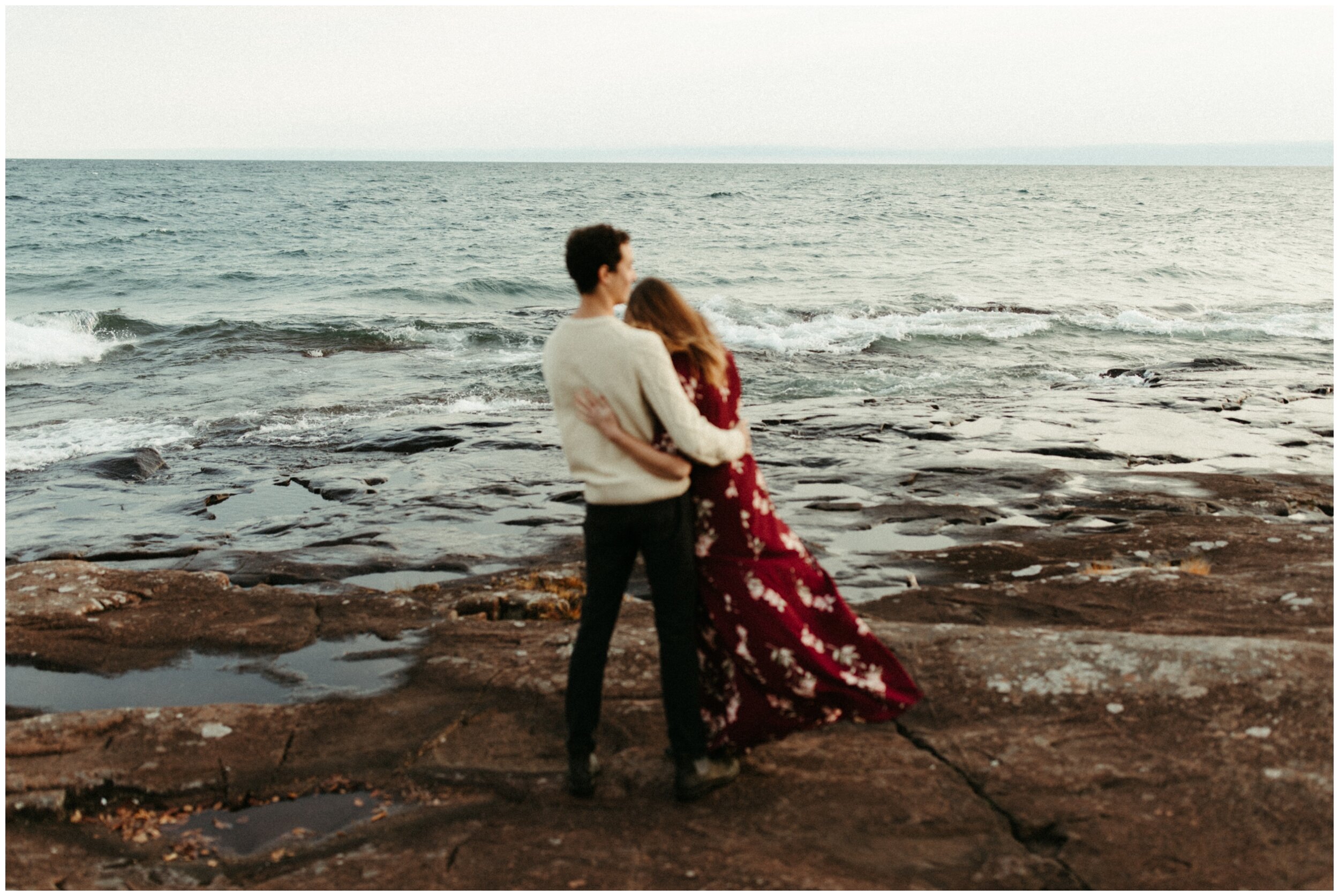 Fine art engagement photography in Grand Marais, MN