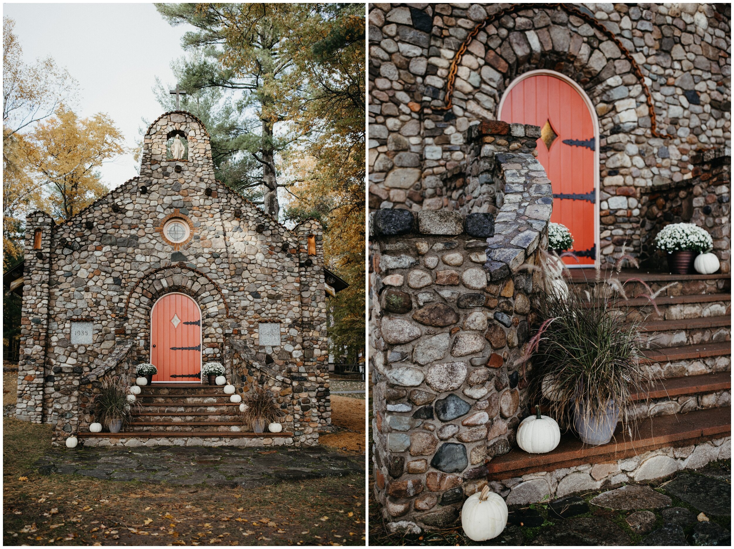 Minnesota fall wedding at Camp Foley on Crosslake