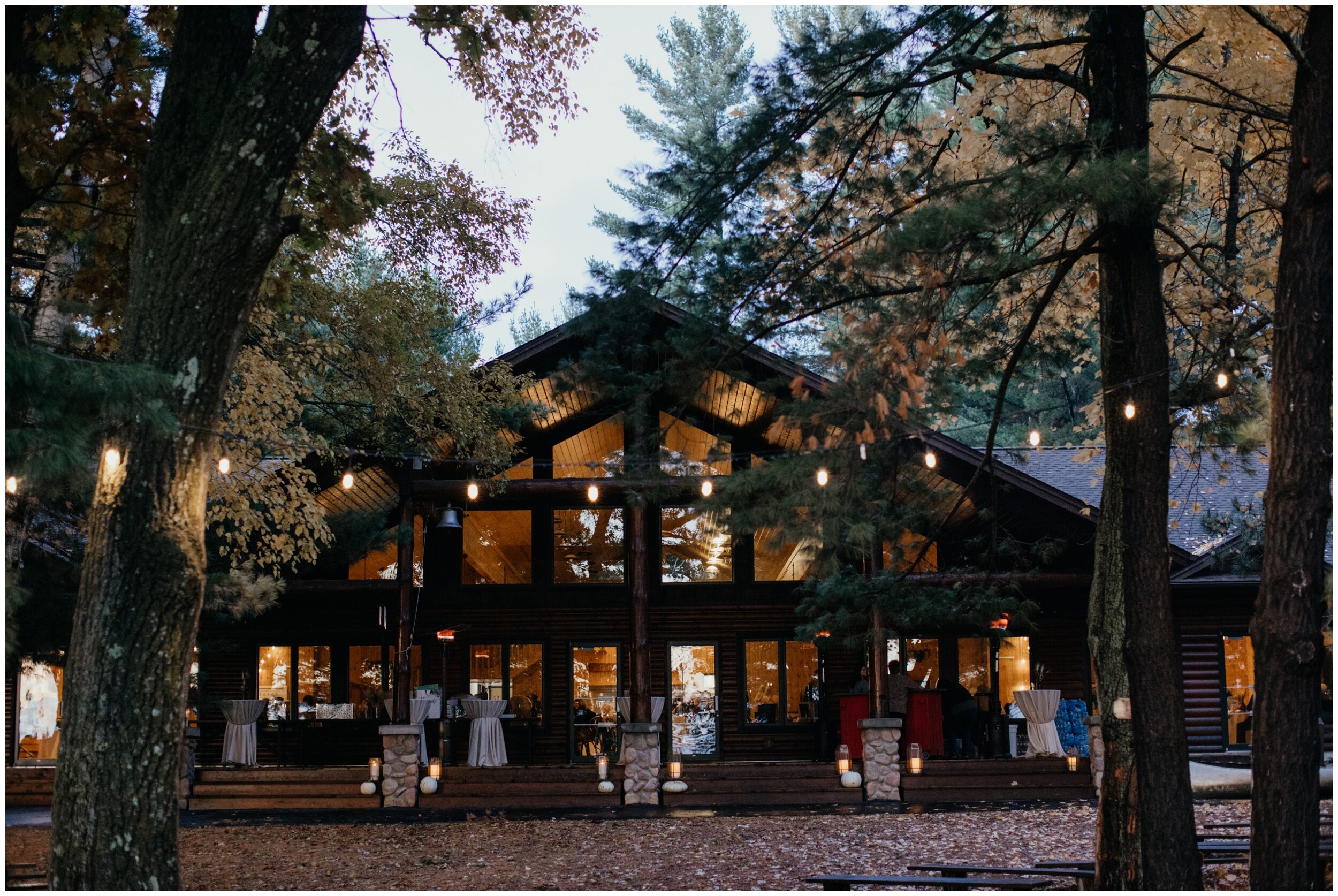 Minnesota fall wedding at Camp Foley in Crosslake, Minnesota