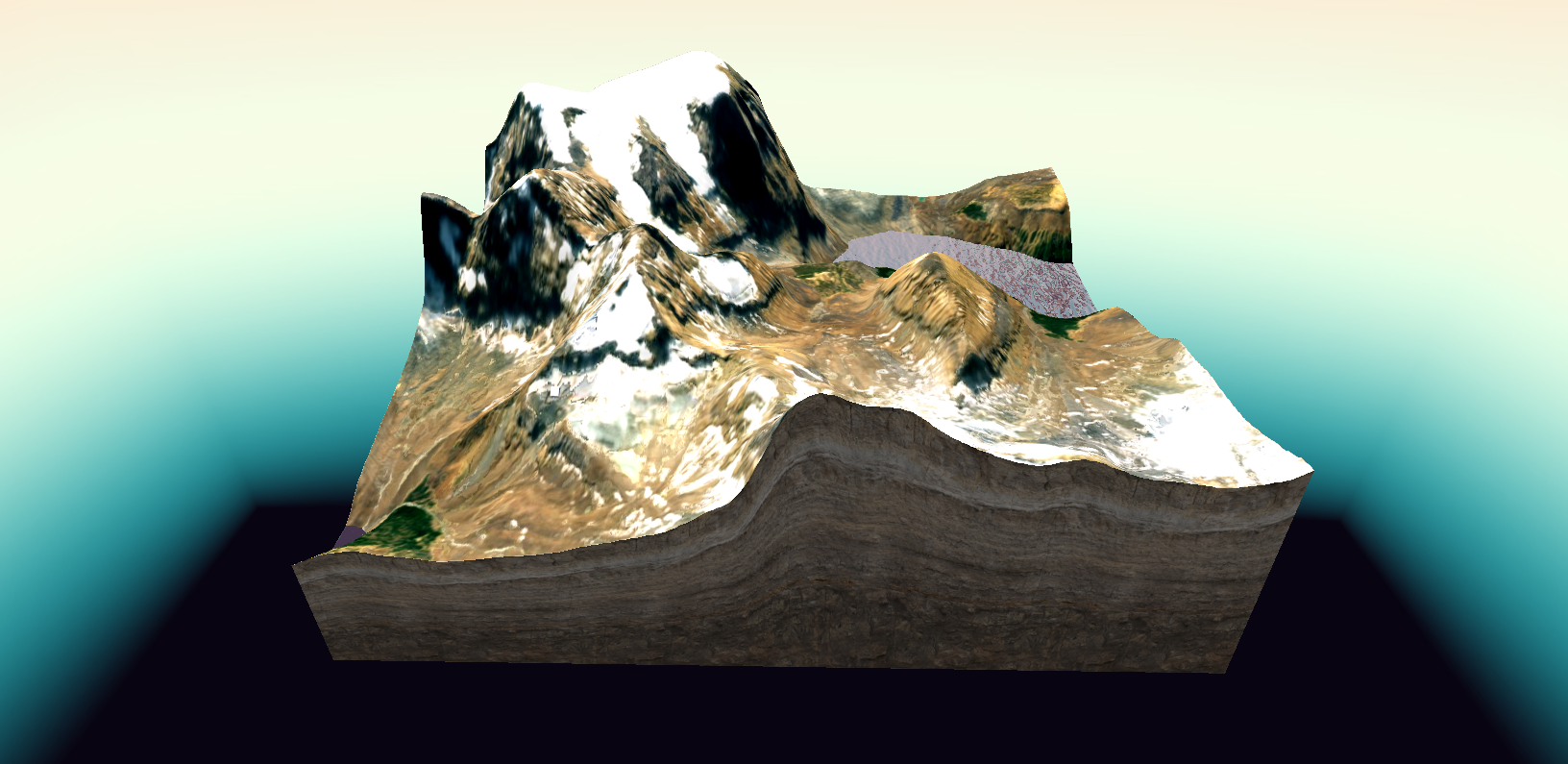Mountains and Valleys of British Columbia explored through massing models and height analysis.