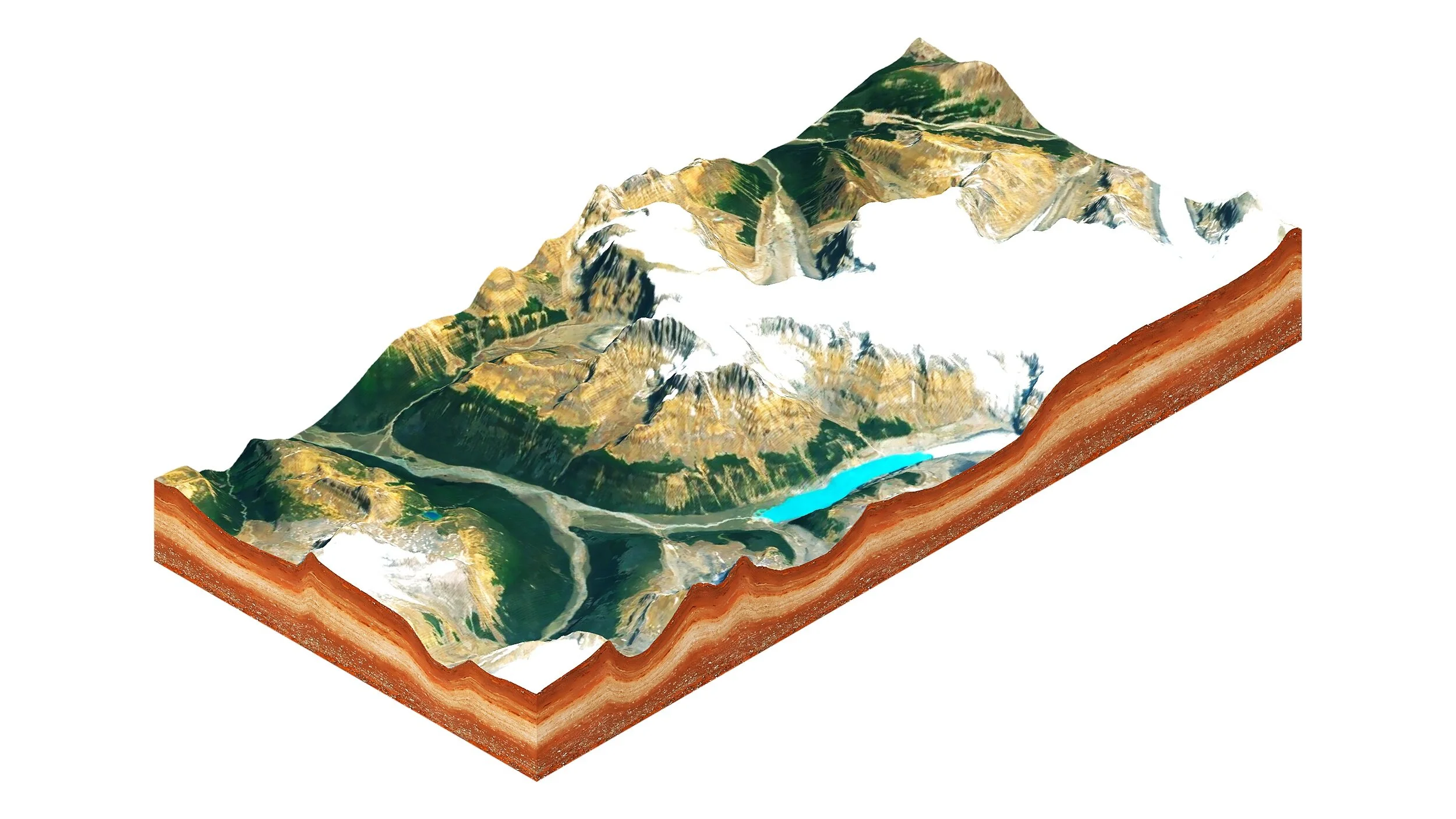 Topographic Landscape utilized for the development of site analytics and diagrammatic studies