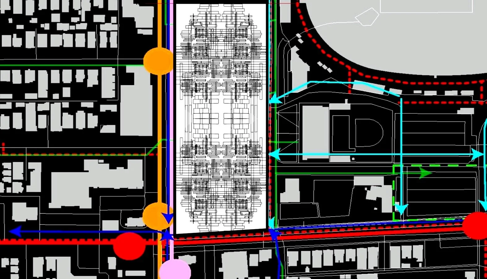 Site Parti Diagram / Strategy 1