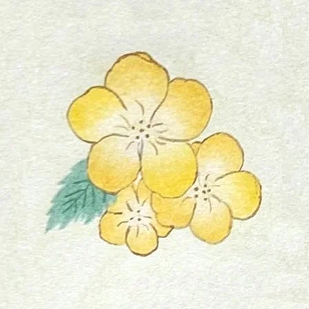 Geometric drawing of an outline square with sections divided by vertical, horizontal, and diagonal lines.