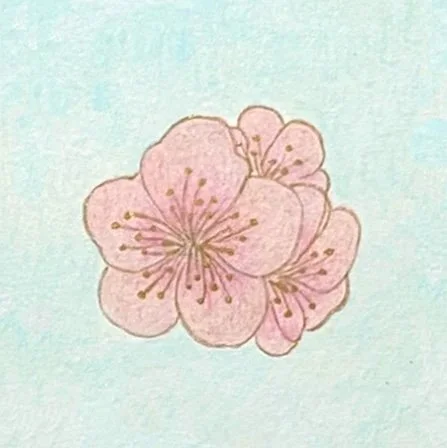 Geometric drawing of an outline square with sections divided by vertical, horizontal, and circle lines.