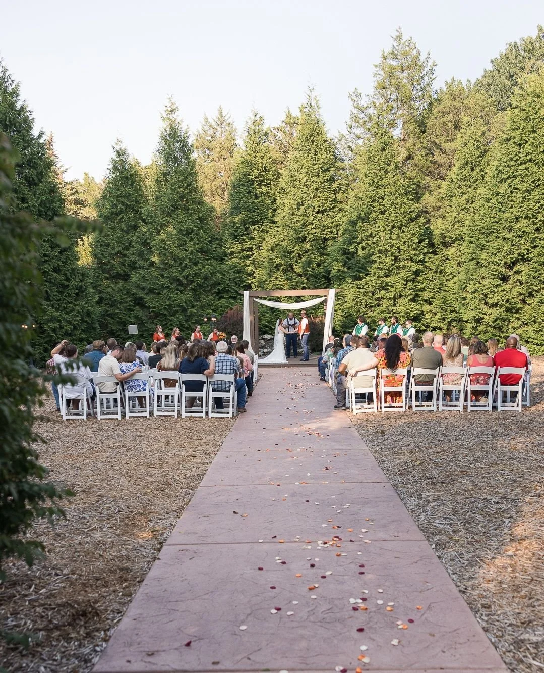 There&rsquo;s something timeless about an outdoor ceremony surrounded by cedar trees.⁠
⁠
Quiet moments, meaningful vows, and the kind of natural setting that doesn&rsquo;t need much decorating &mdash; it&rsquo;s a beautiful way to begin a wedding day