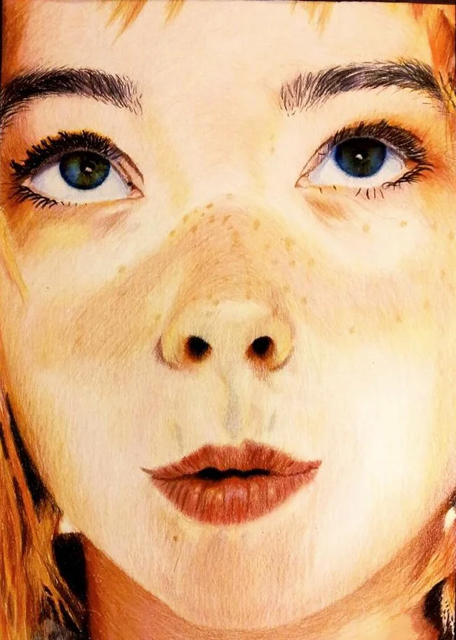 Bjork- (Referenced from Image) Colored Pencil 