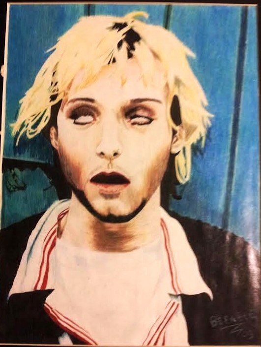 Cobain- (Referenced from Image) Colored Pencil