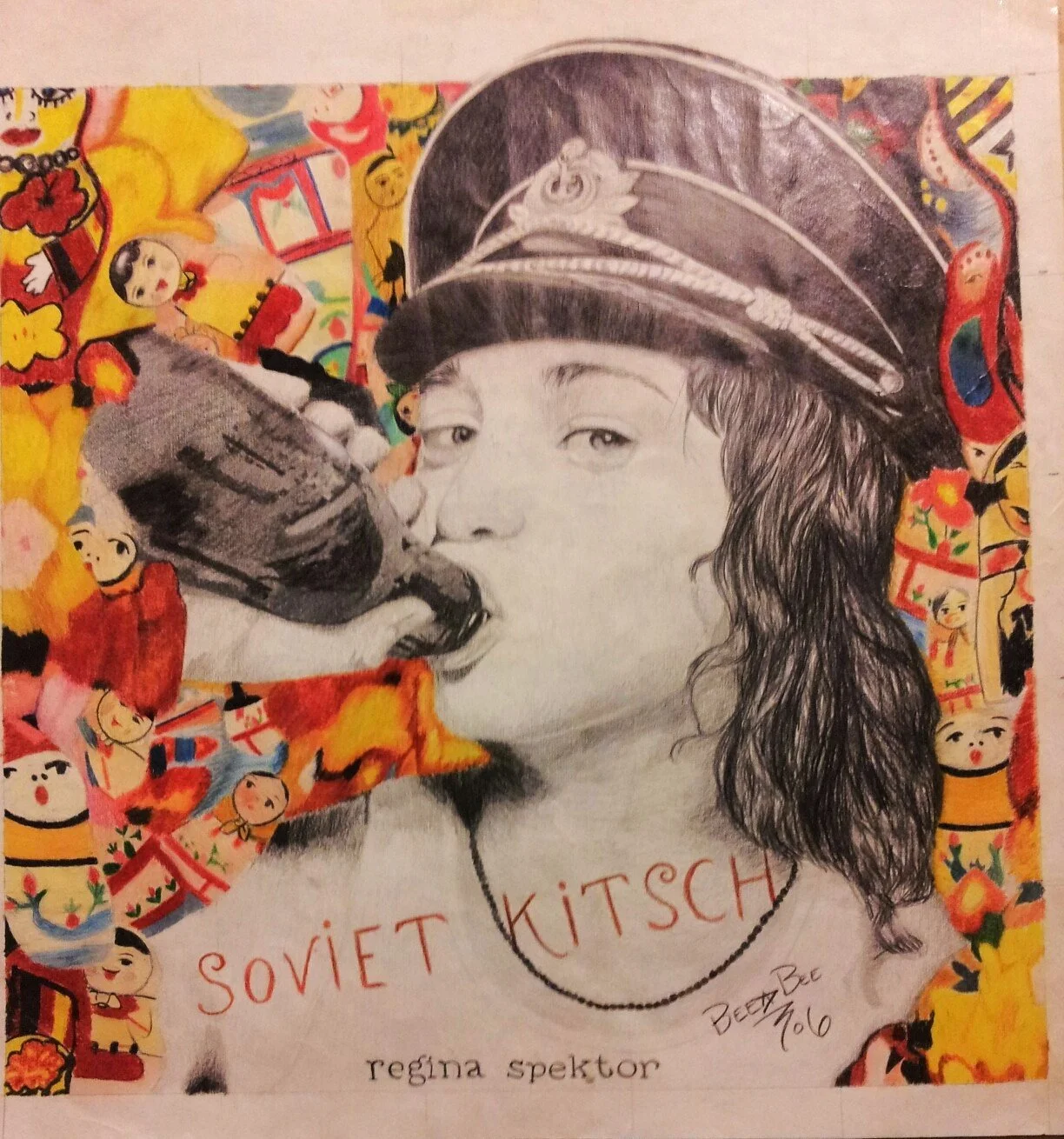 Spektor- (Album Cover) Mixed Media Colored Pencil, Pencil