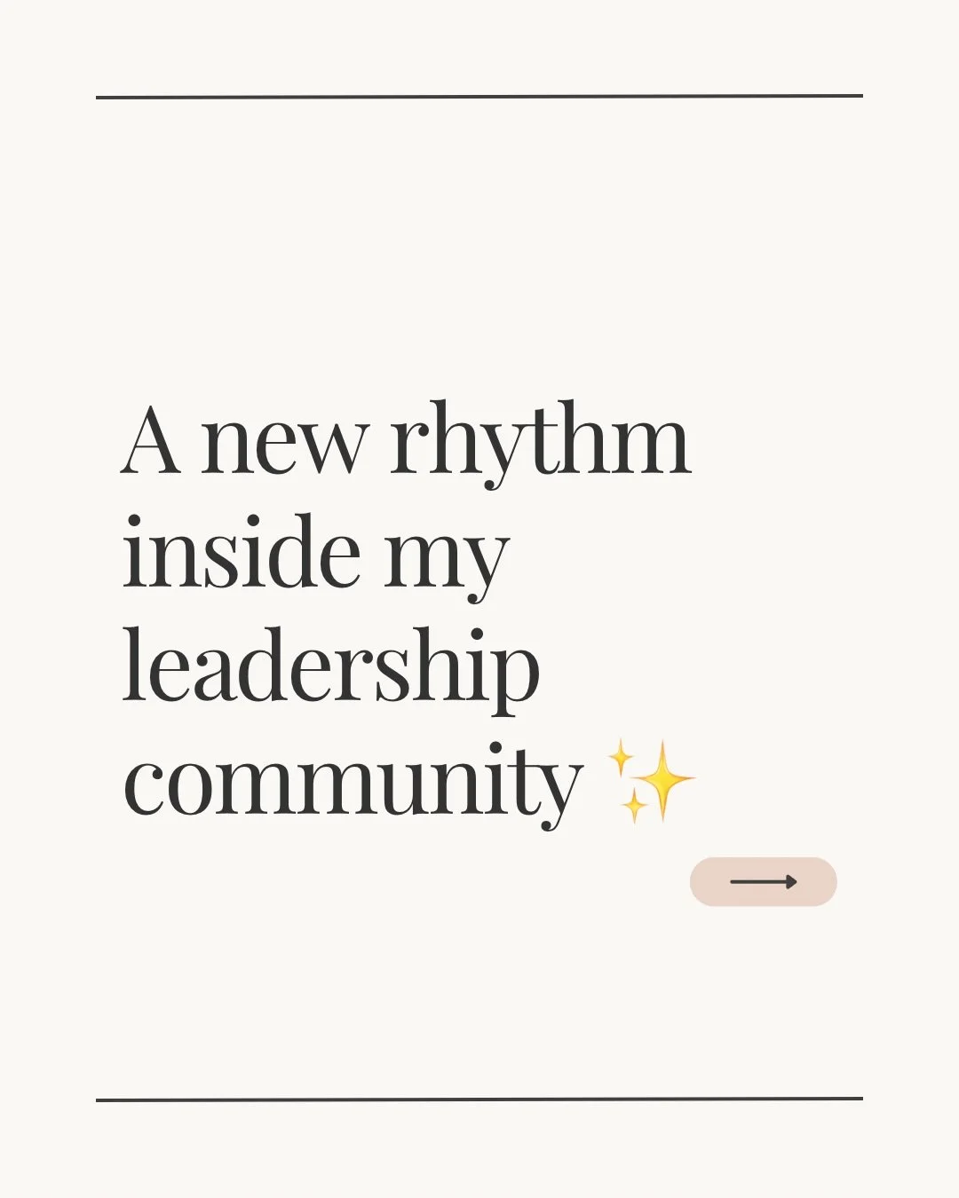Leadership doesn&rsquo;t need more noise. 💥It needs better rhythm. 🎶 

This January inside my community, we&rsquo;re focusing on stewardship &mdash; caring for your time, attention, systems, and energy so leadership actually feels sustainable.

If 