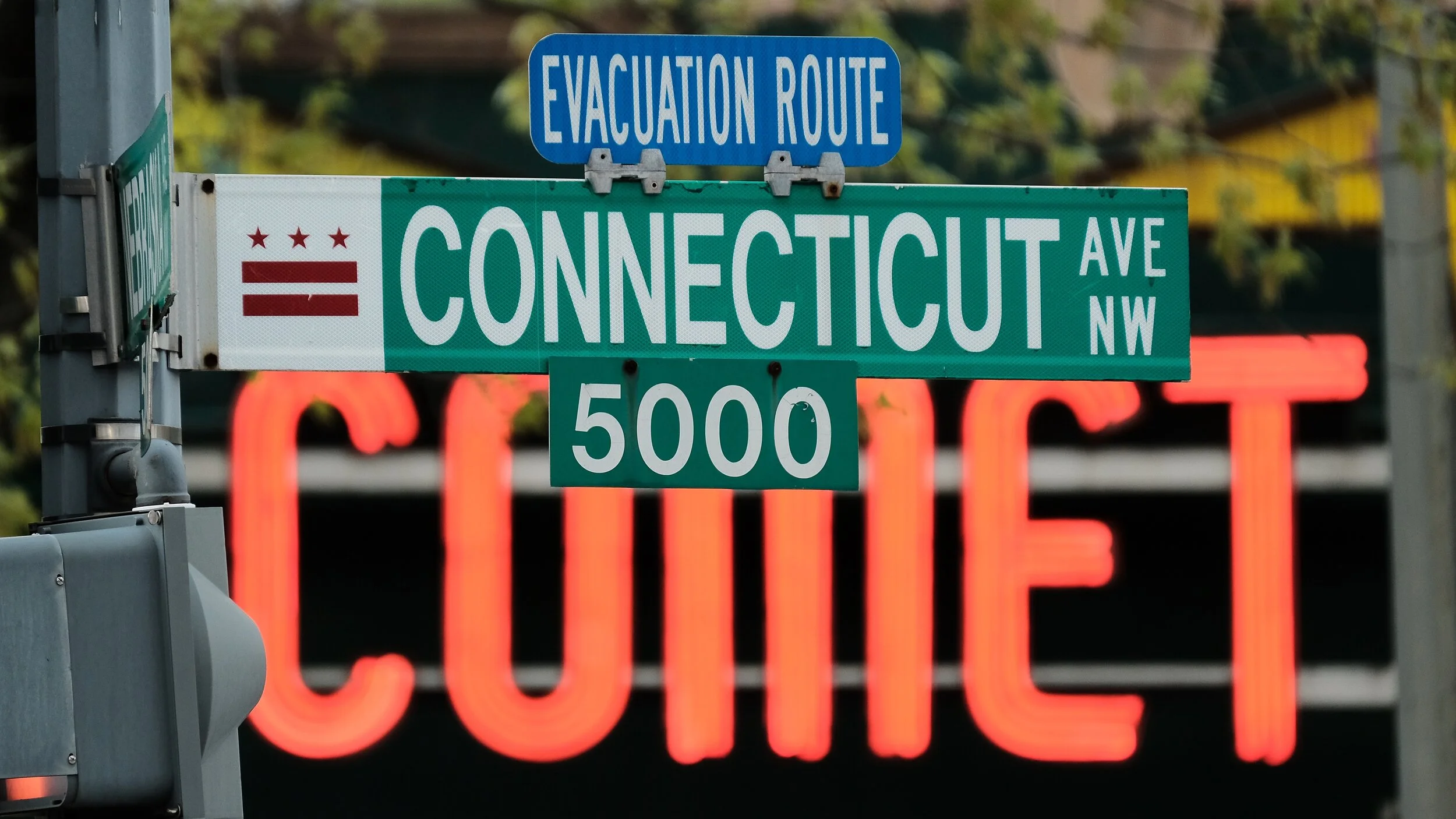Street sign for Connecticut Avenue in Washington, DC