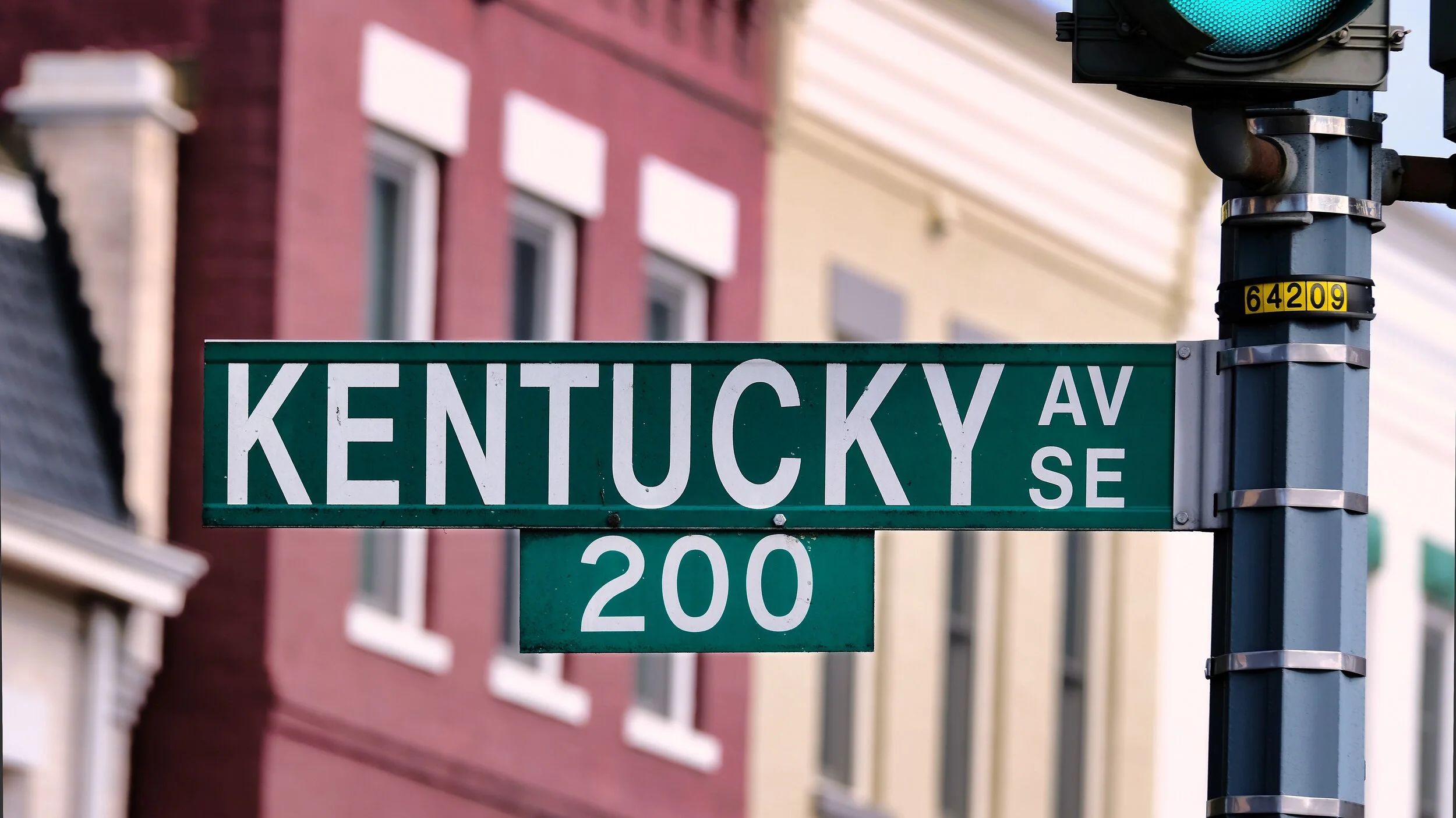 Street sign for Kentucky Avenue in Washington, DC