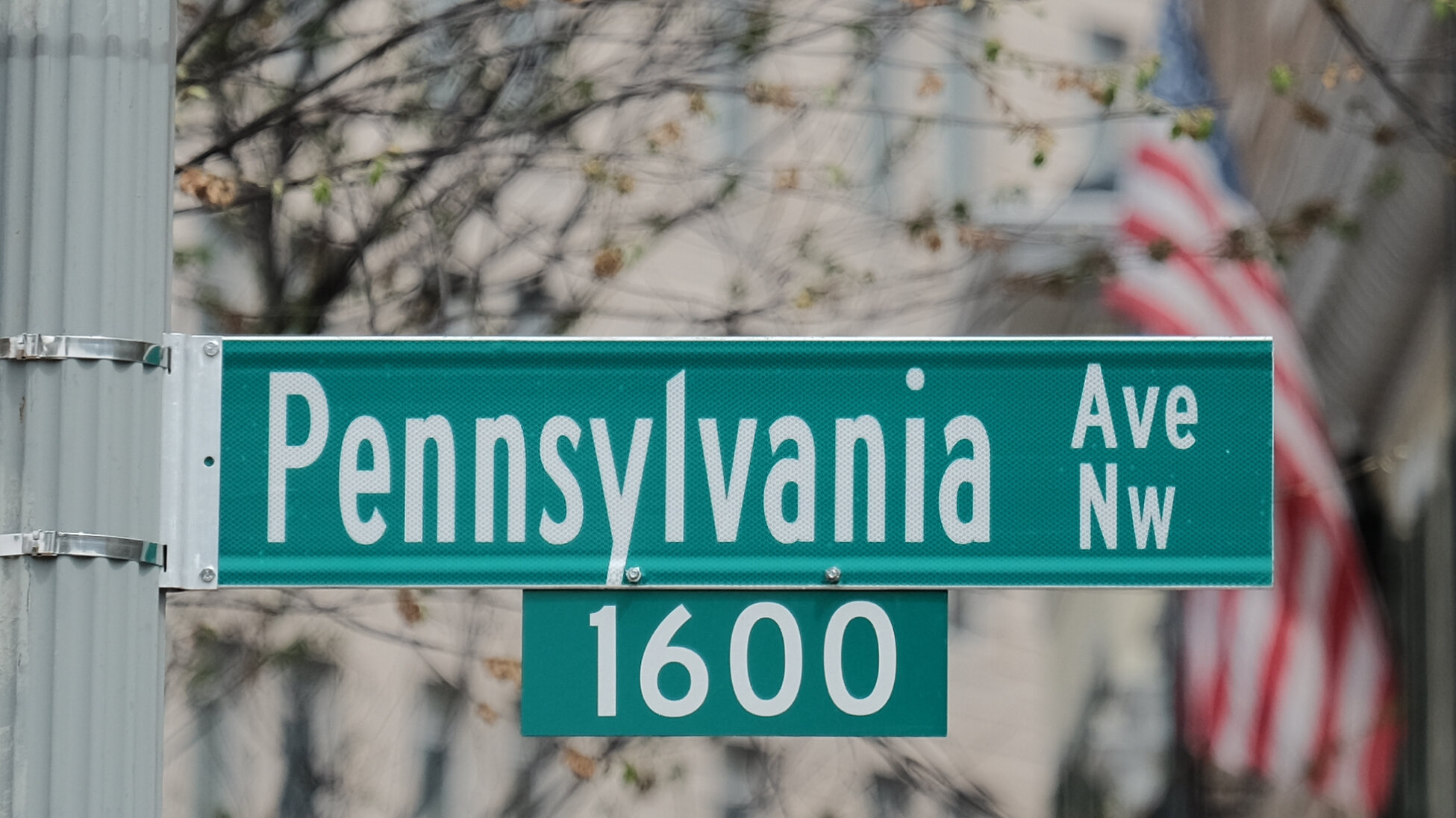 Pennsylvania Avenue street sign in Washington, DC
