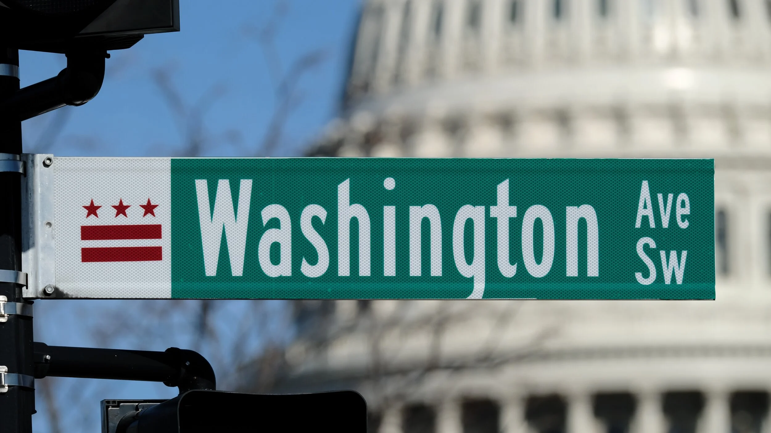 Washington Avenue street sign in Washington, D.C.