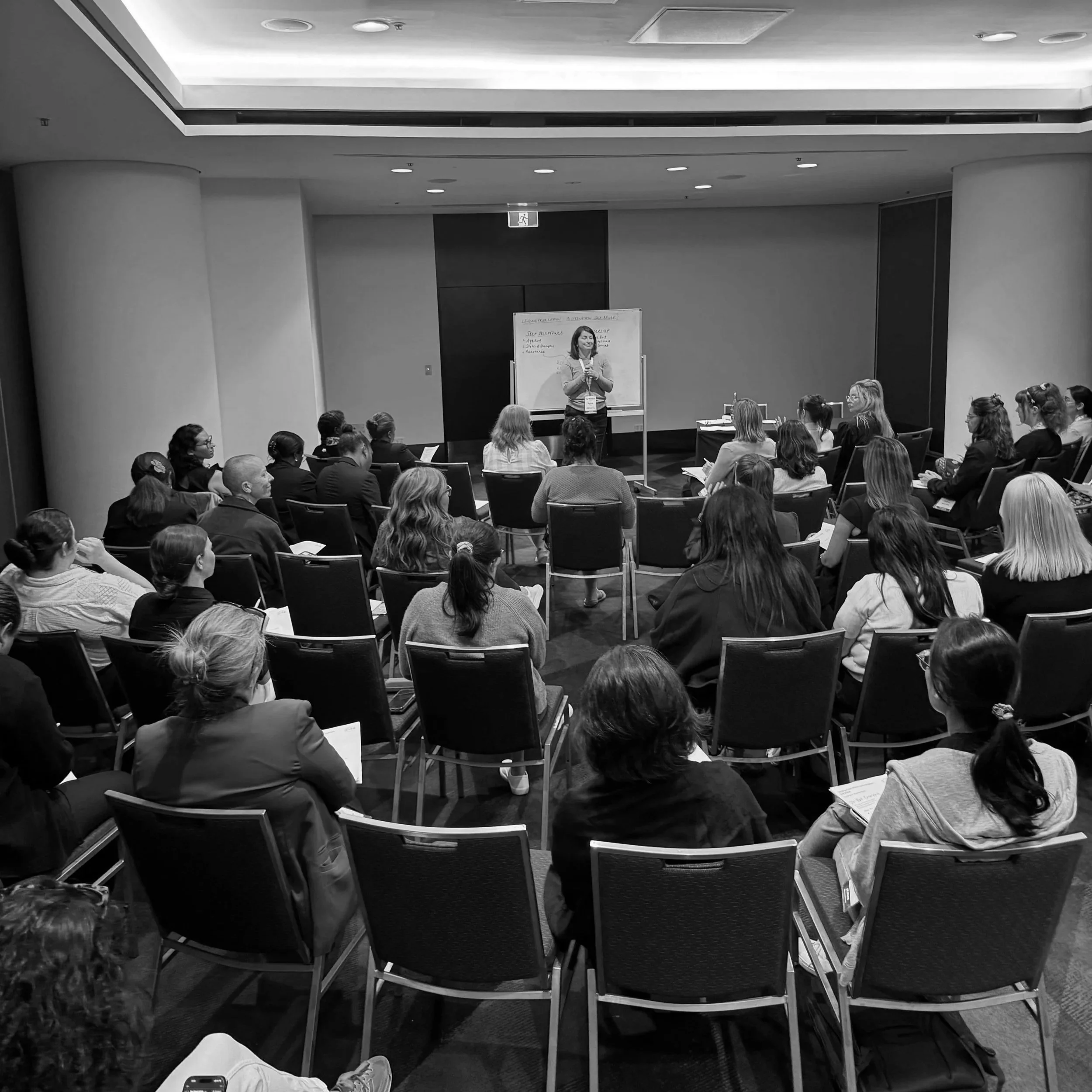 Andrea facilitating a workshop