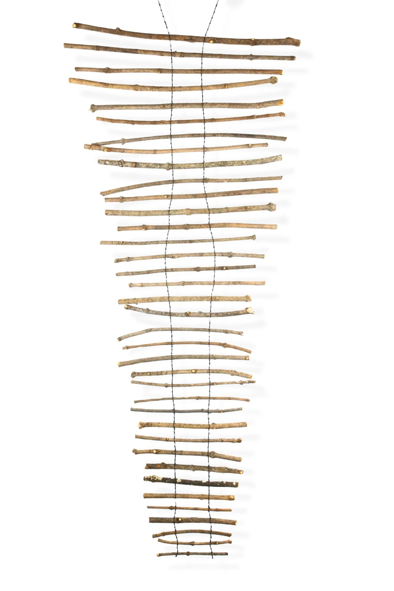 Wood Blinds (13), 55 x 22, waxed cotton cord