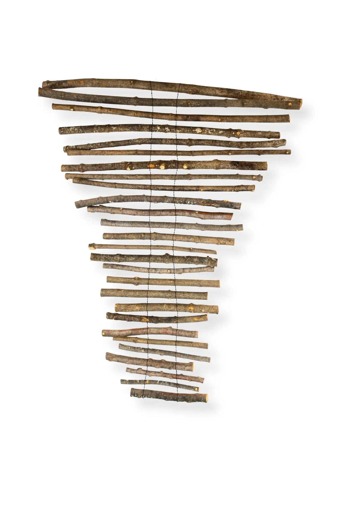 Blind Woods (16), 52 x 38, waxed cotton cord