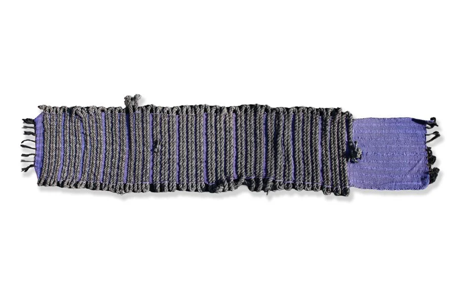 Sitting Mat, Black Cotton Thread and Polyester, 79 x 16 x 1, 2023