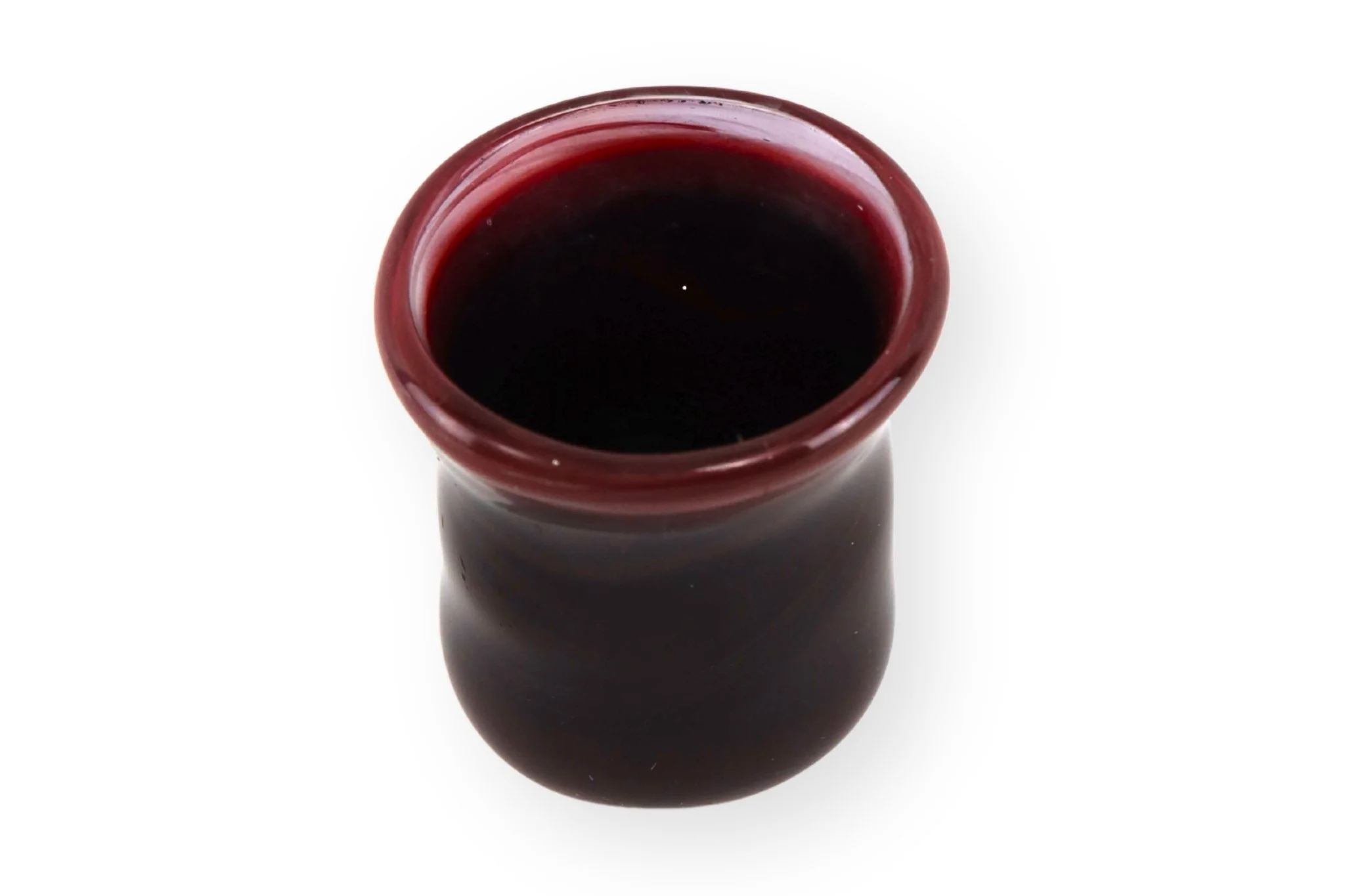 Small Red Translucent Glass