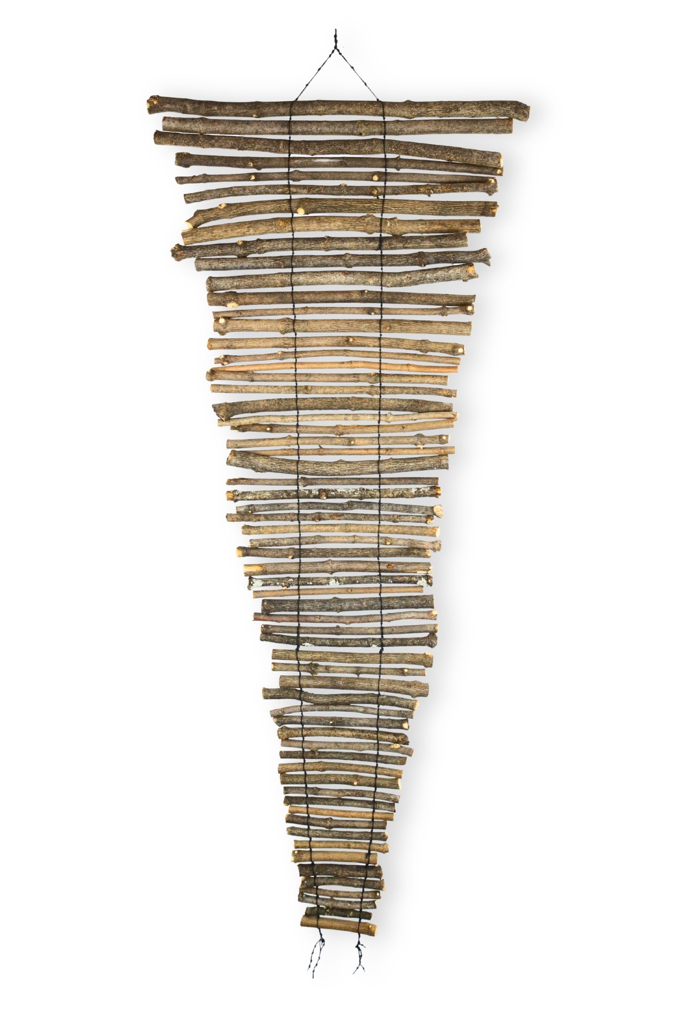 Wood Blinds (8), 48 x 21, waxed cotton cord
