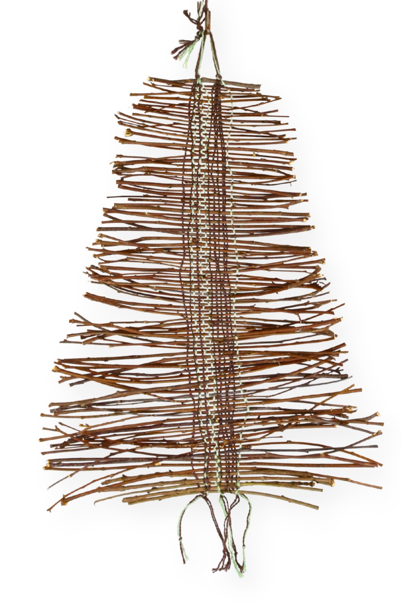 Sticks (8), 12 x 18, woven brown and green