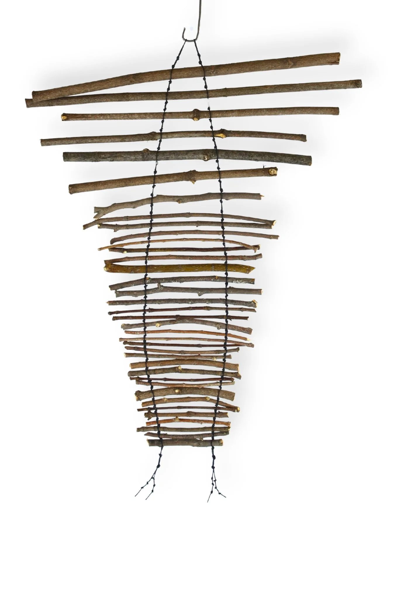 Wood Blind (1), 21 x 15, waxed cotton cord