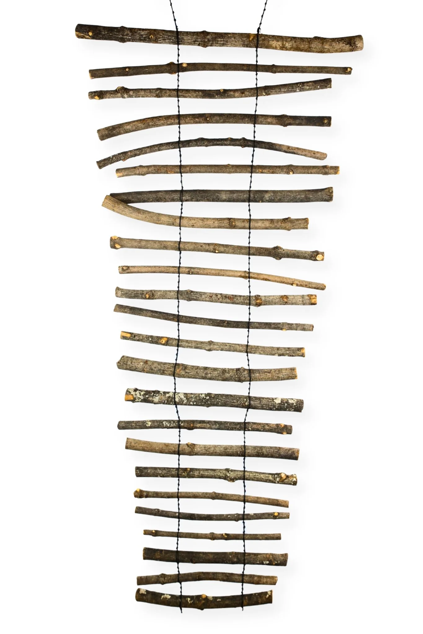 Wood Blinds (11), 55 x 24, waxed cotton cord
