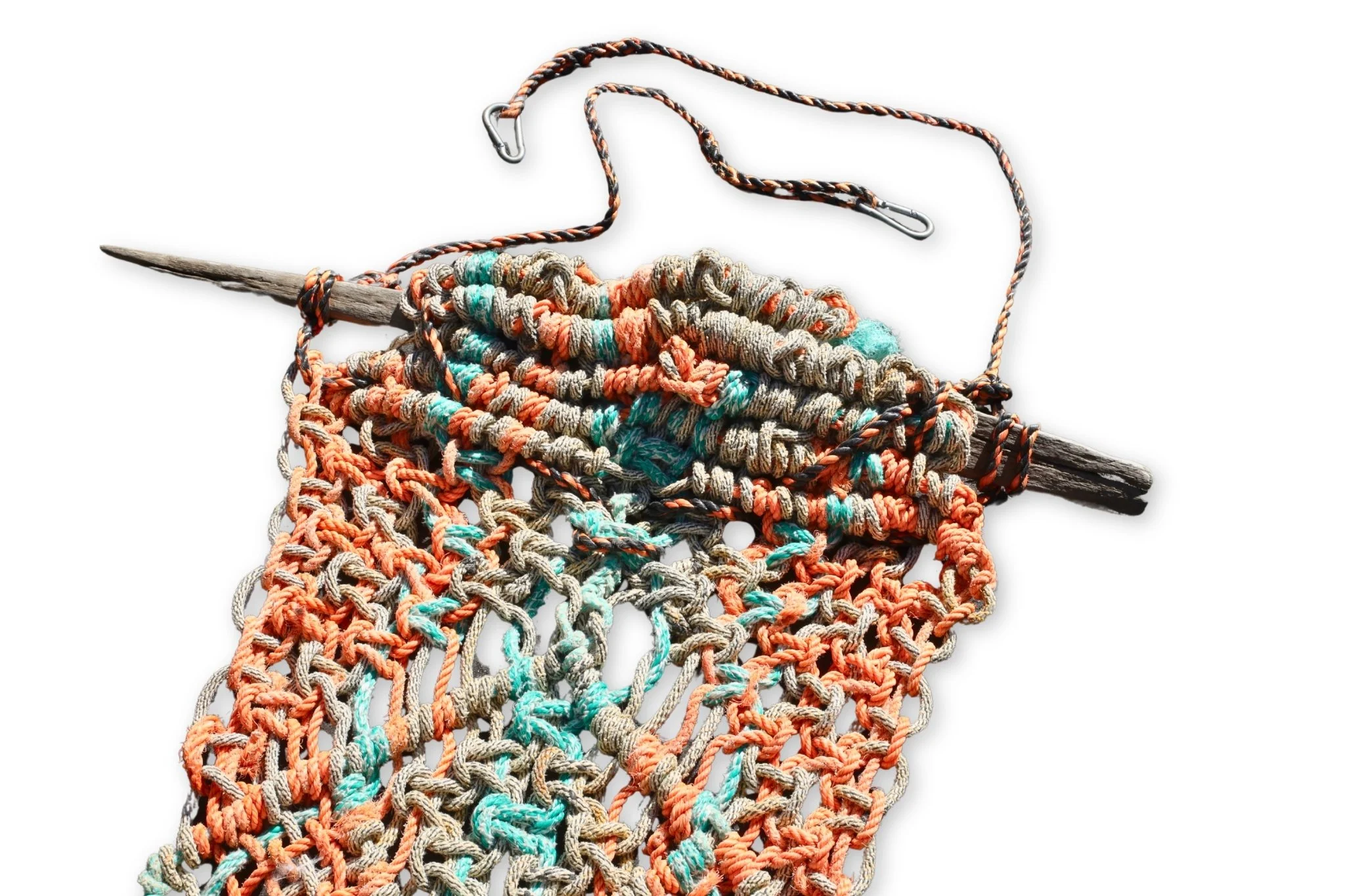 Twin Hammock, rope, 92 x 28, 2015