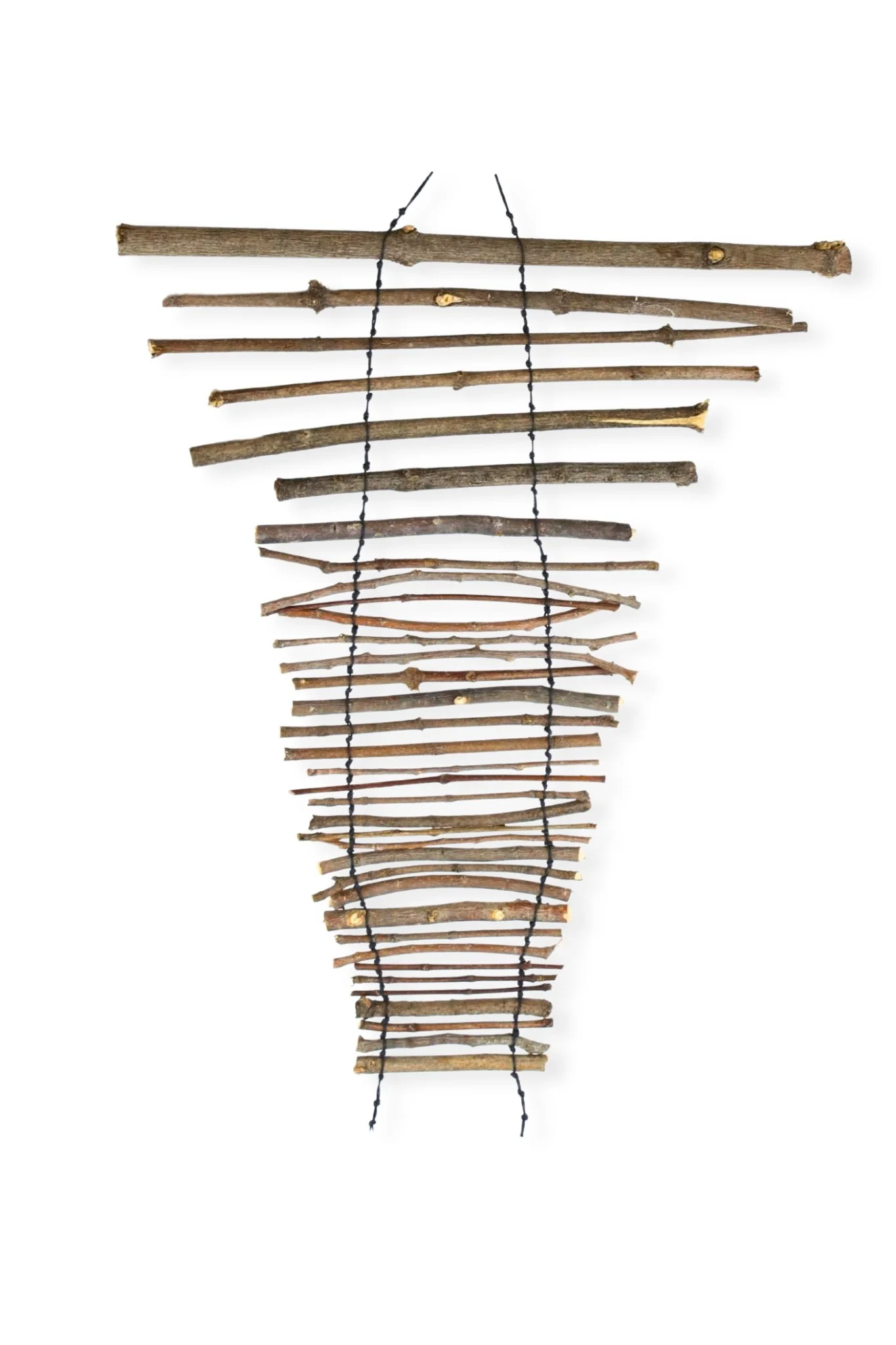 Wood Blinds (7), 21 x 15, waxed cotton cord