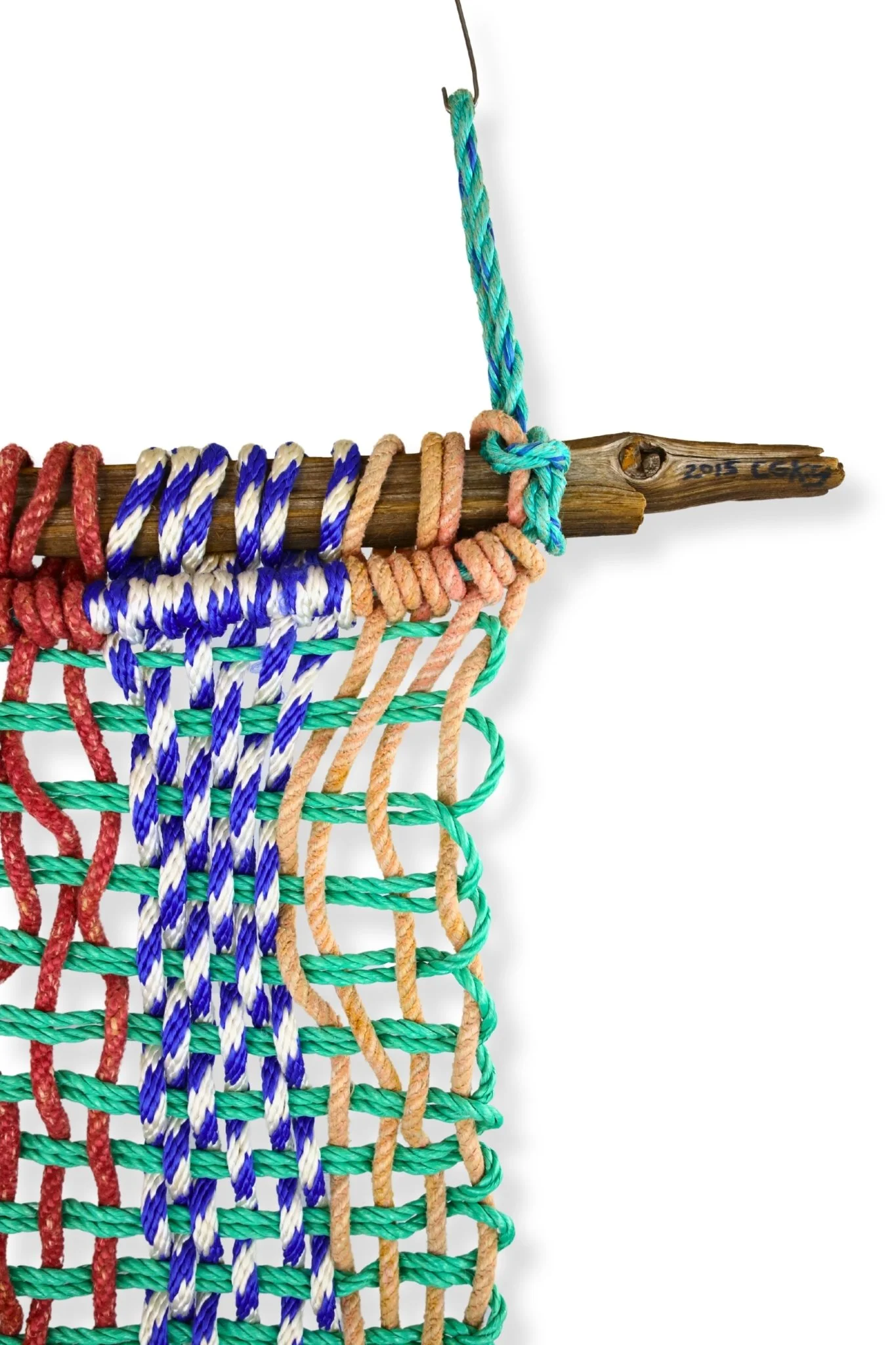 Star Knot, 31 x 24, rope, driftwood, 2015