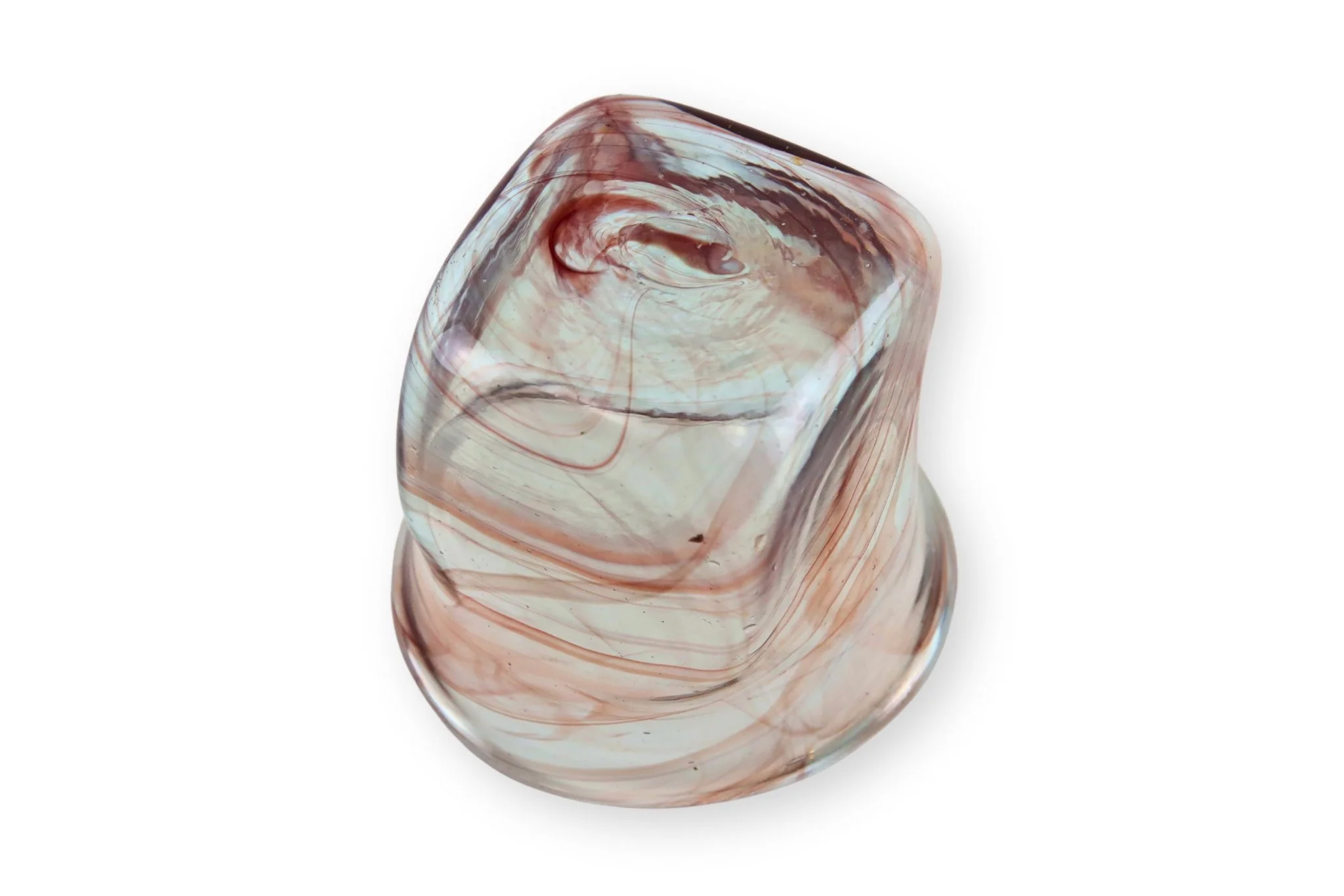 Red Square-Bottom Glass