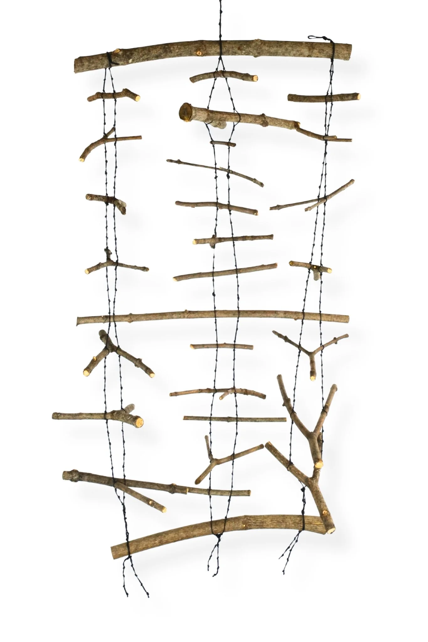 Blind Woods (19), 33 x 18, waxed cotton cord