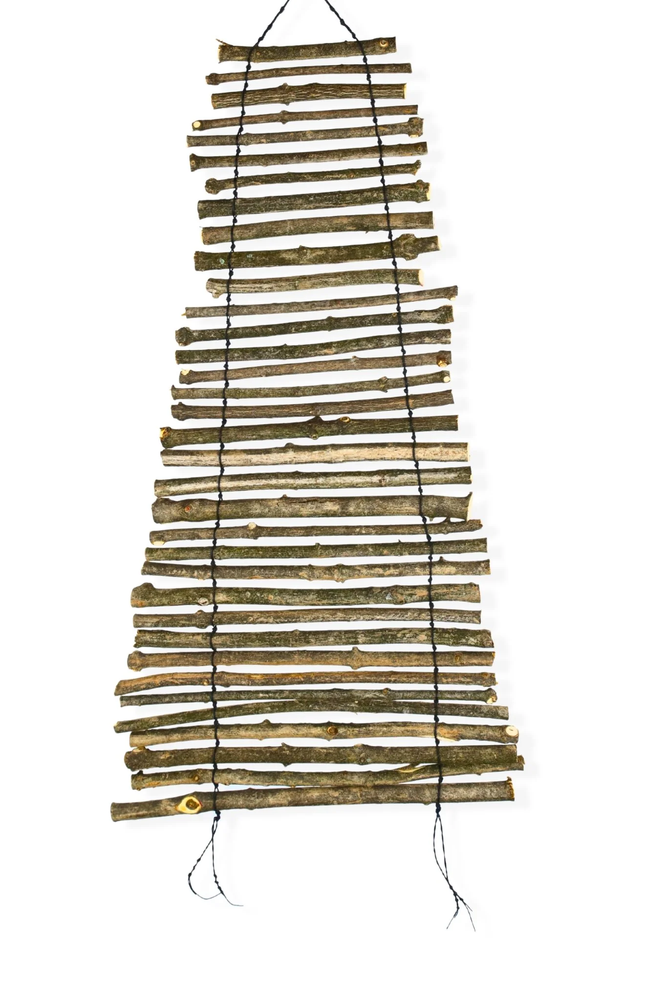 Wood Blinds (6), 36 x 16, waxed cotton cord