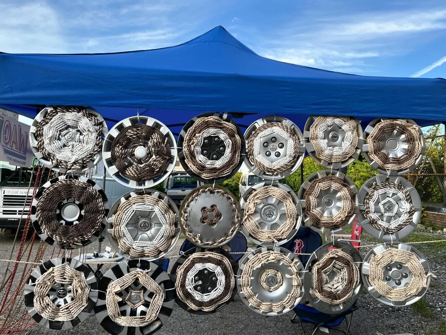 Creative Hub, Woven Hubcaps, 2024