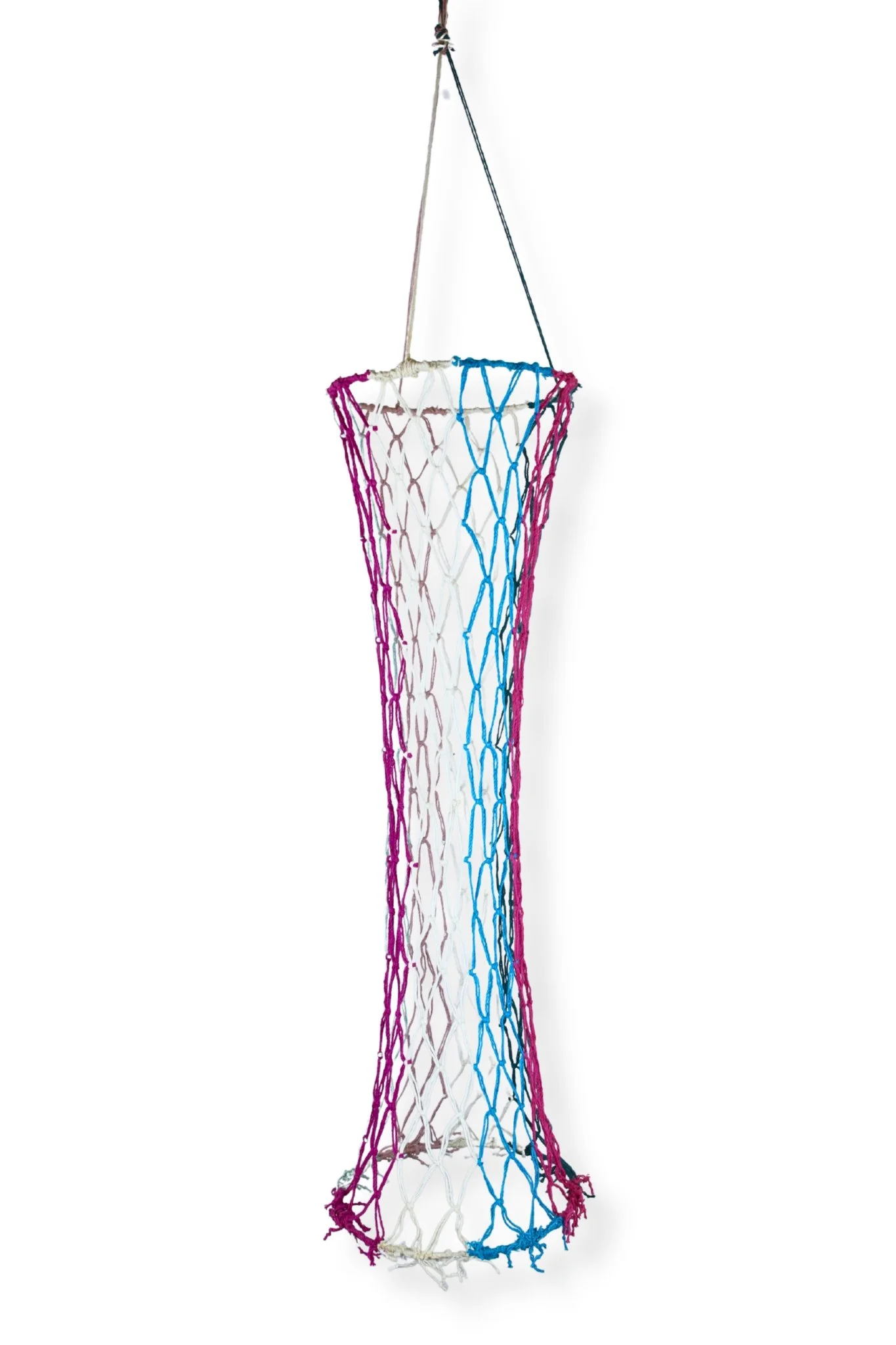Cylindrical Net, hemp cord, 36 x 8 x 8, 2019