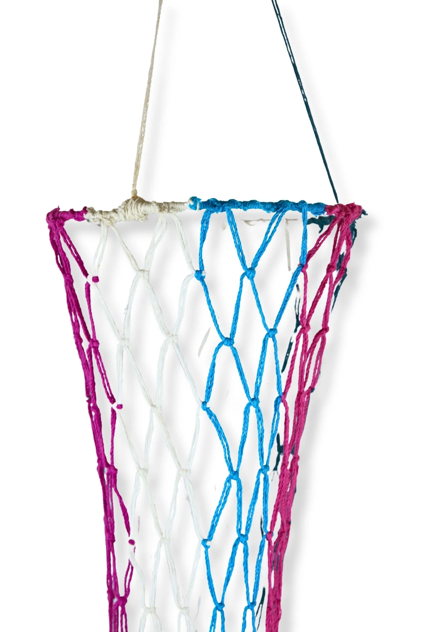 Cylindrical Net, hemp cord, 36 x 8 x 8, 2019