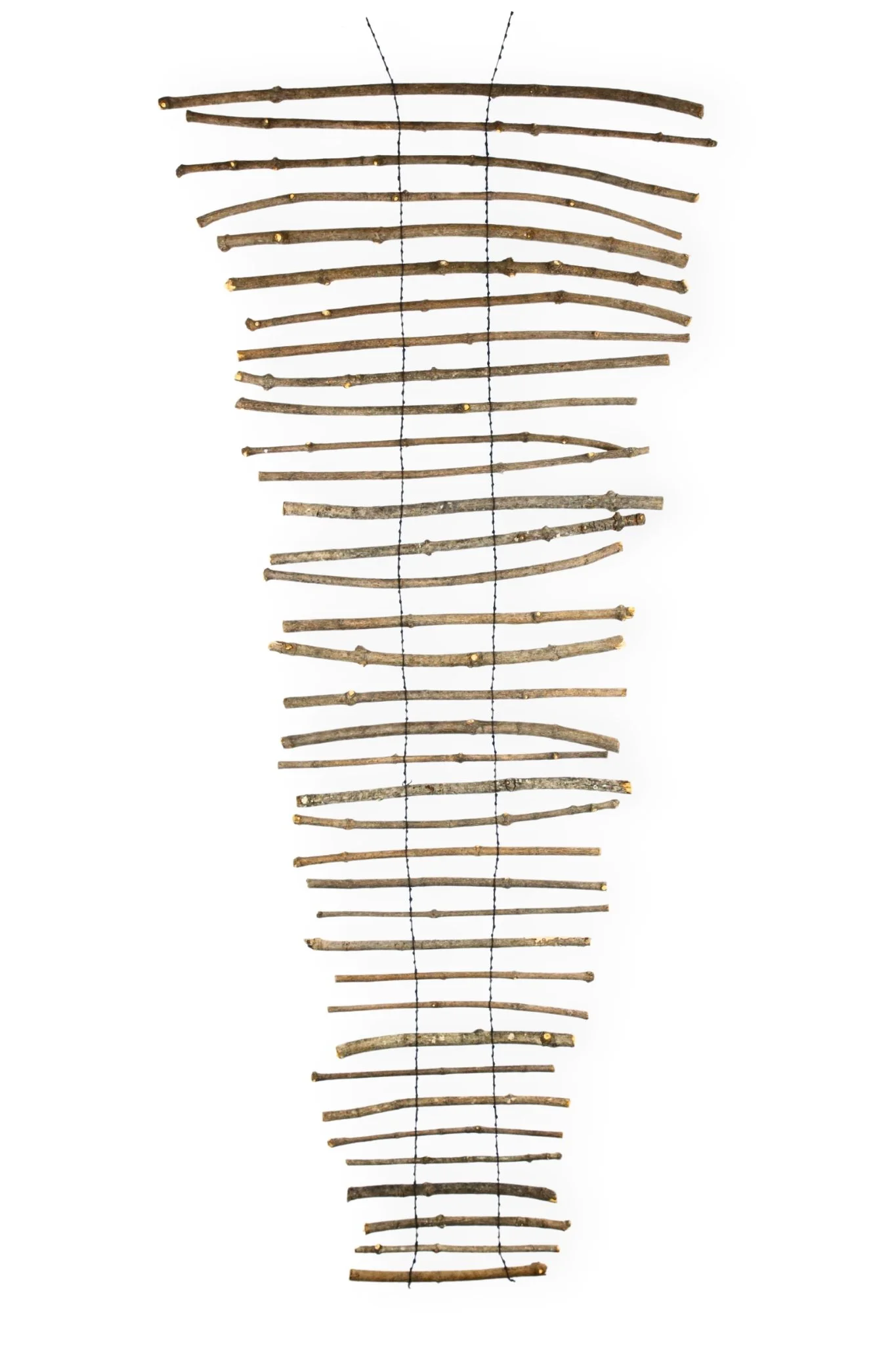 Wood Blinds (10), 54 x 22, waxed cotton cord