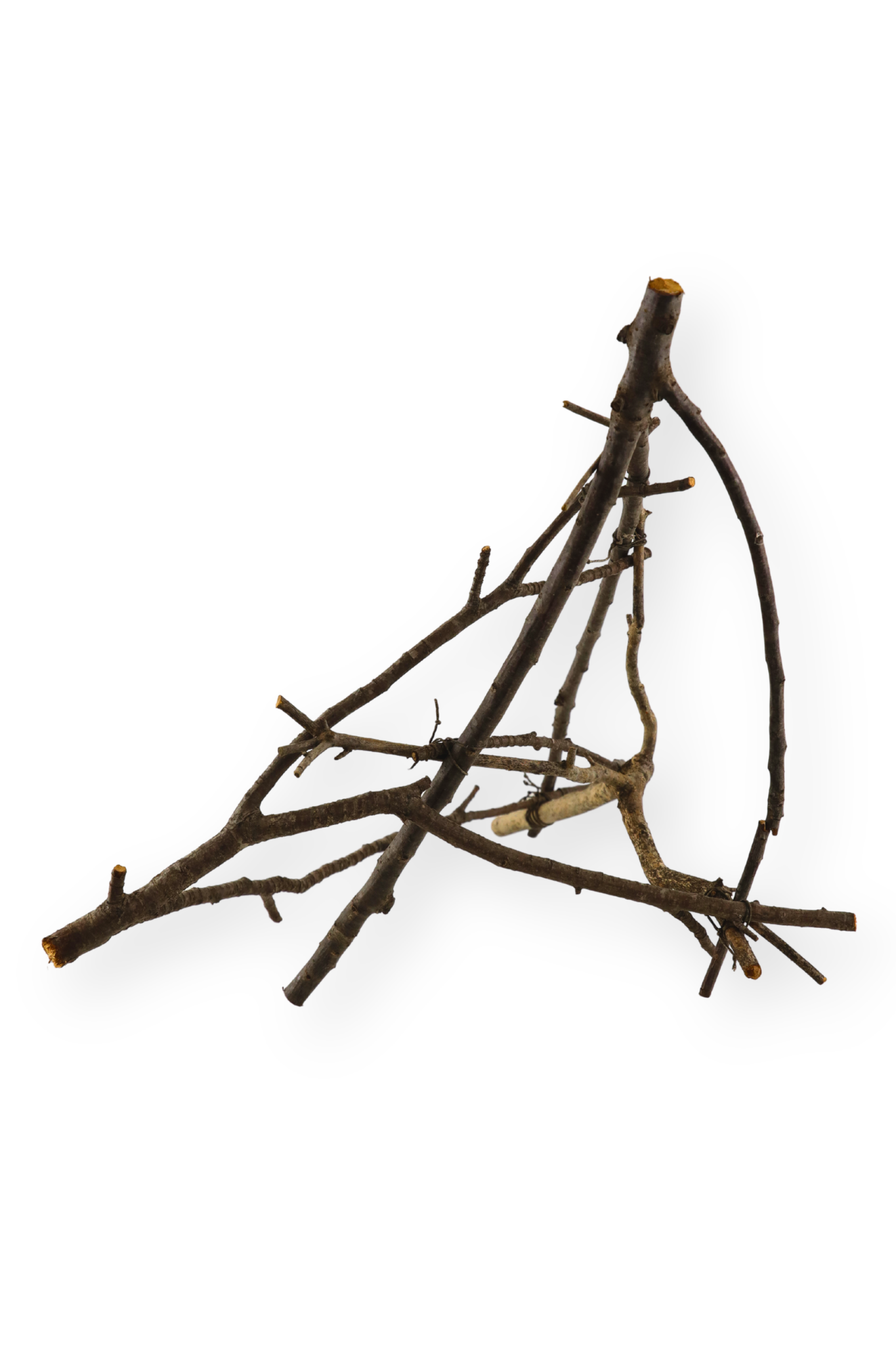 Triangular Pyramid (5), on diagonal with black cord