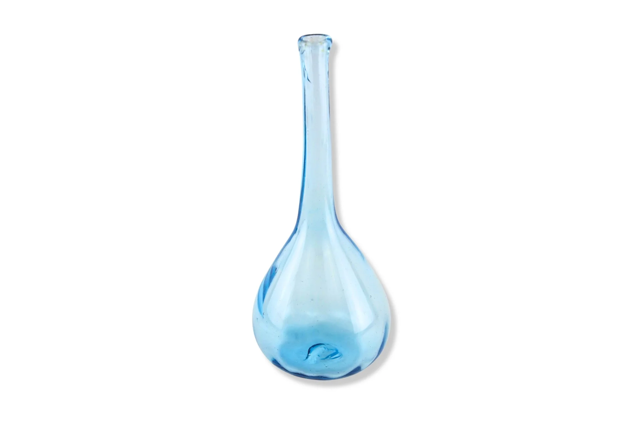 Thin Neck Blue Vase