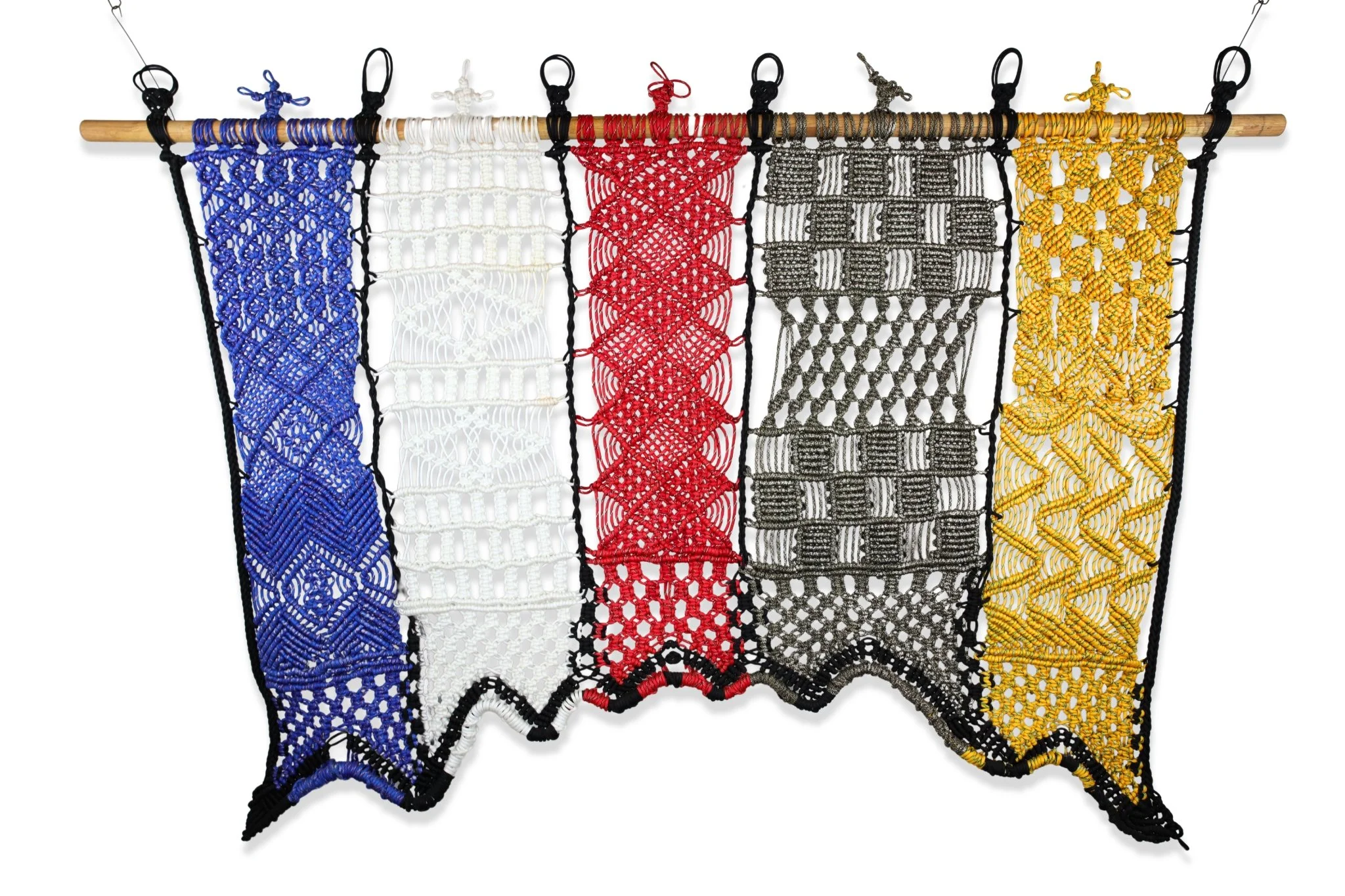 Five Elements Panel, paracord, 48 x 72, 2015