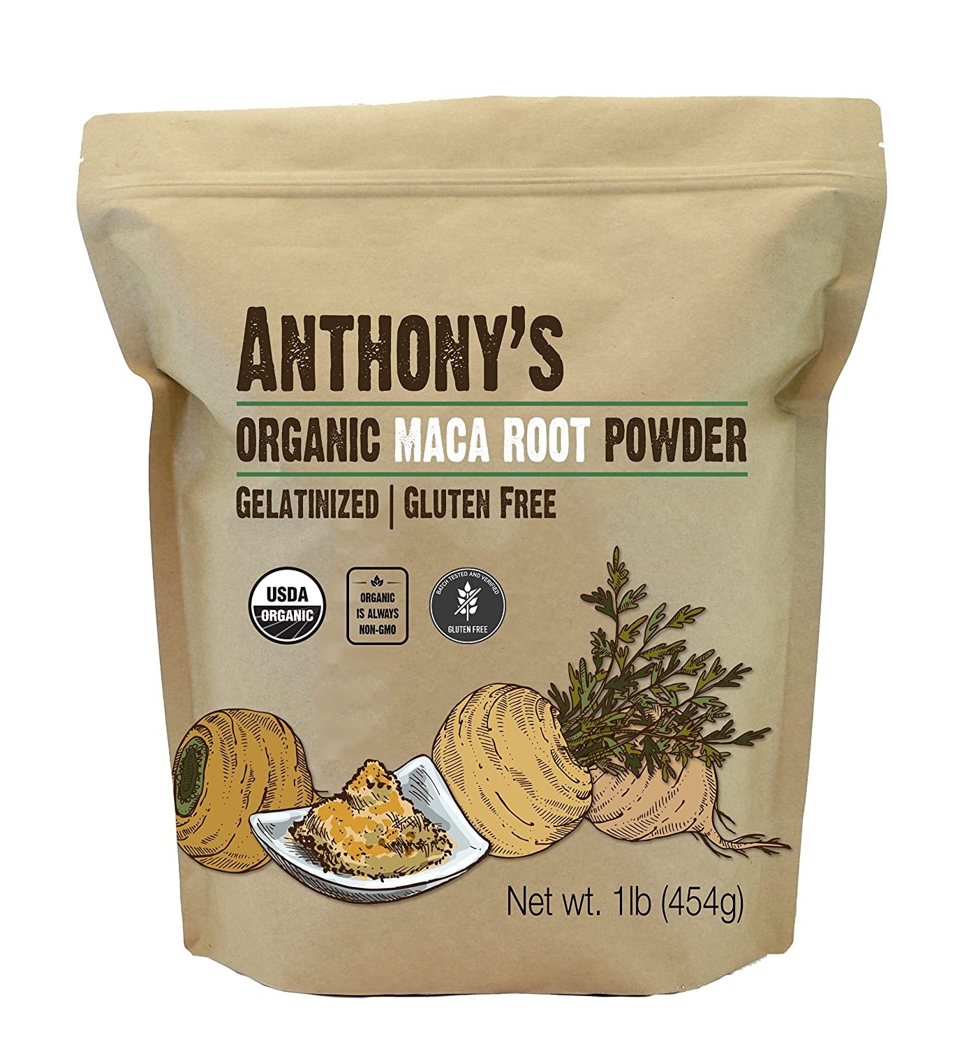 Anthony's Organic Maca Root Powder