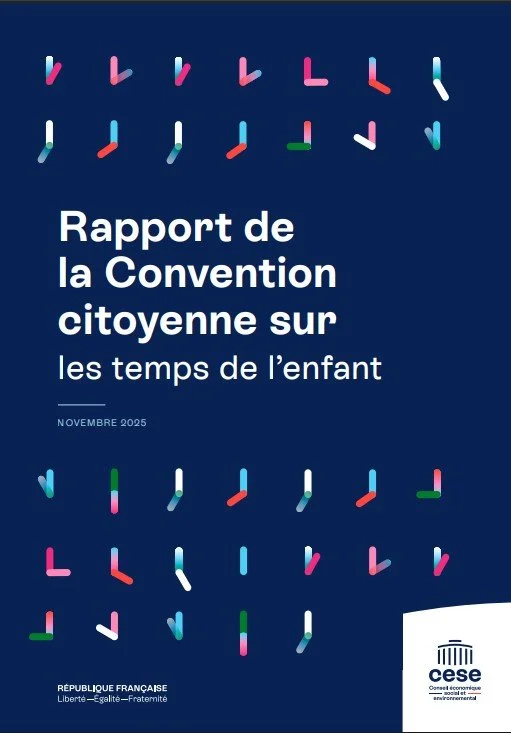 Rapport de la convention citoyenne sur les temps de l'enfant : 20 propositions pour respecter le rythme de l'enfant