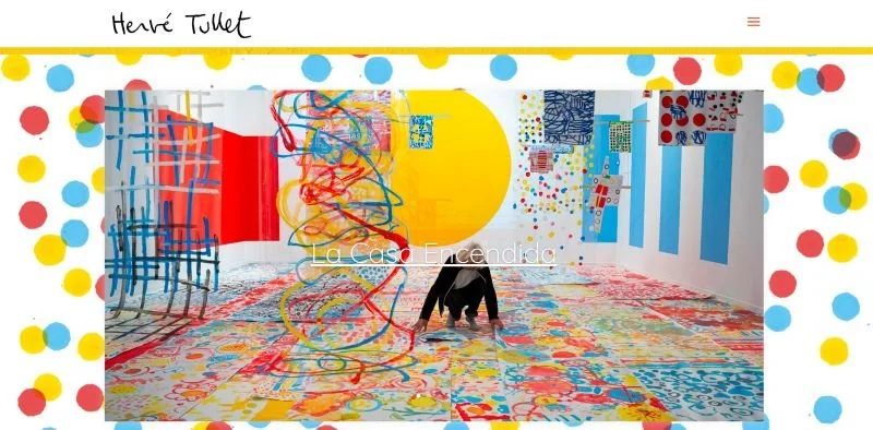 Site de l'artiste et auteur Hervé Tullet : réflexion sur la place de l'art dans l'éducation